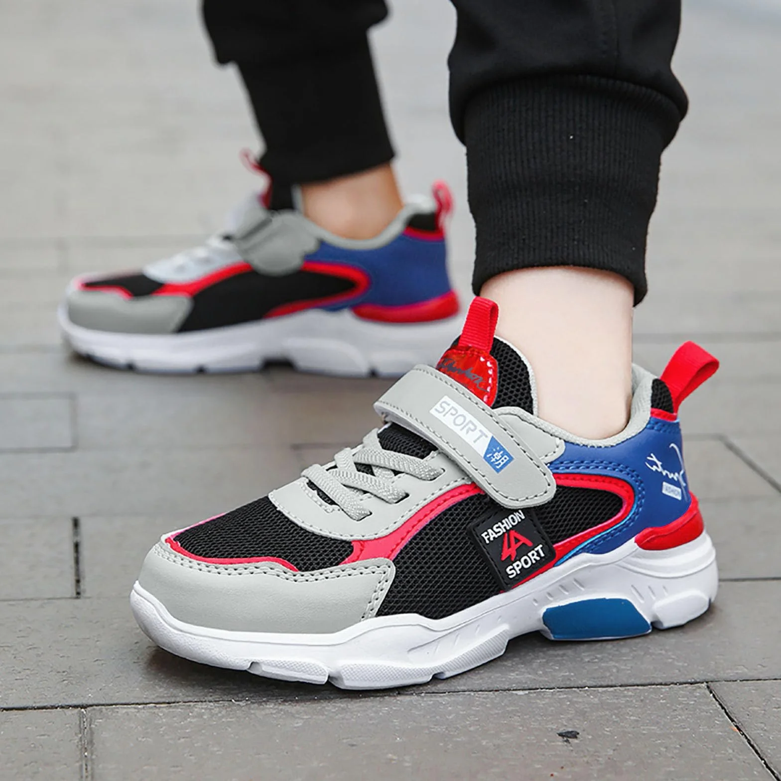 Sneakers per bambini ragazzi ragazze scarpe da corsa leggere per tennis atletico walking sport scarpe comode per bambini piccoli e grandi