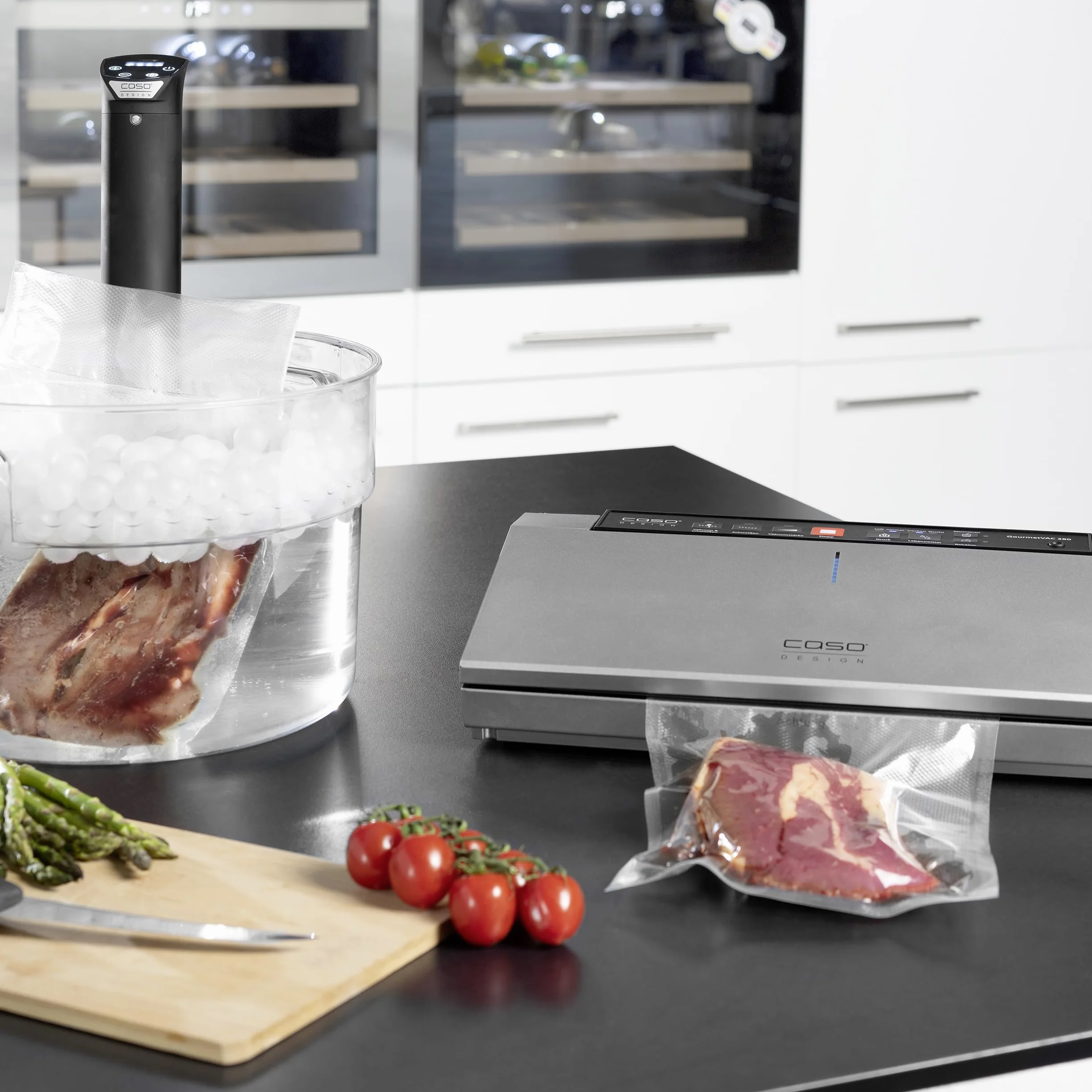 CASO SV 1200 Smart Sous Vide Garer 1200 Watt impermeabile controllabile con app CASO Control 3D