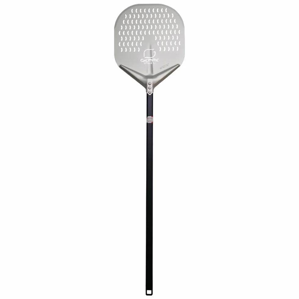Giemme Professionale Pale per Pizza 4 Pezzi Alluminio Inox 33 cm Palino 22 cm Manico 150 cm