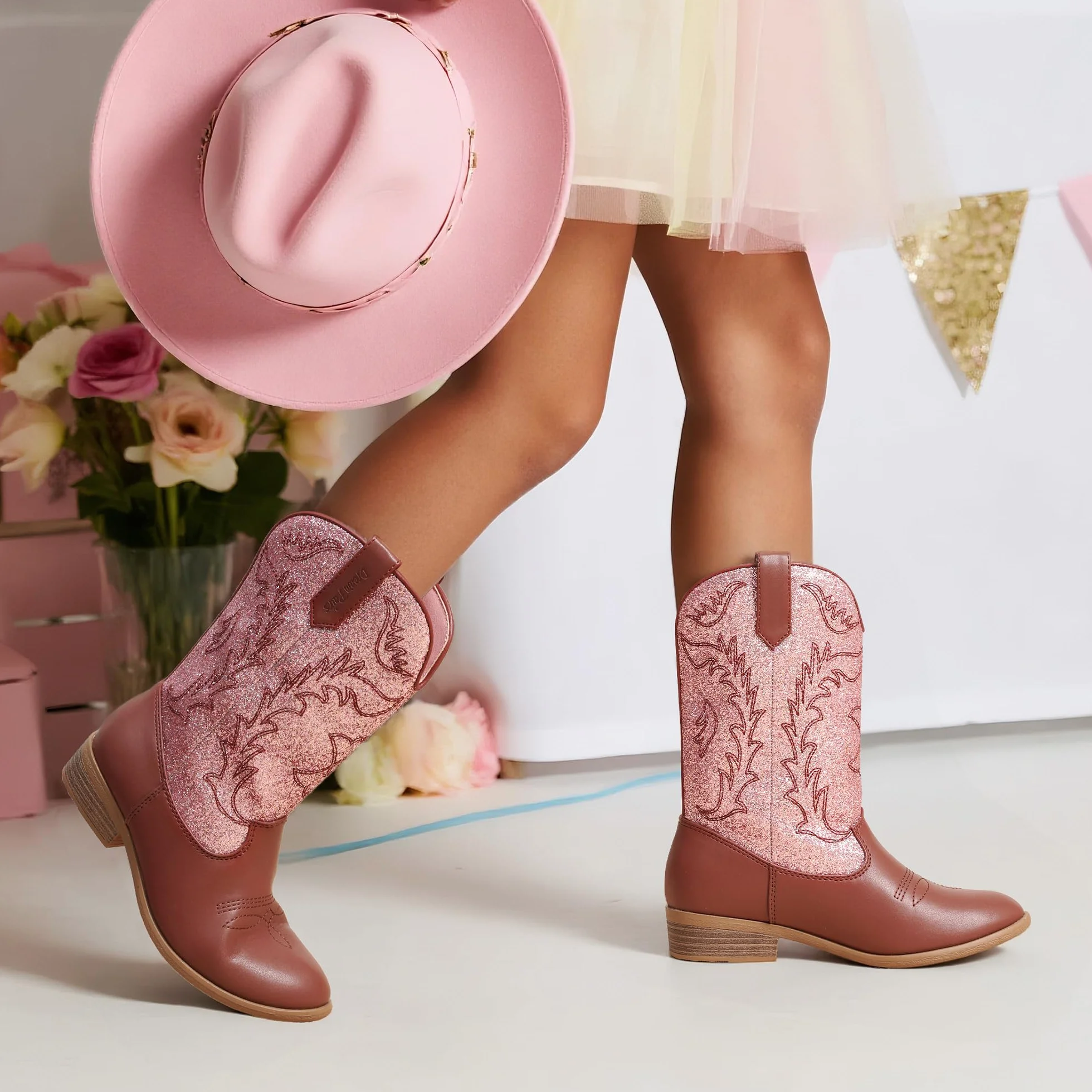 DREAM PAIRS Cowgirl Stivali da