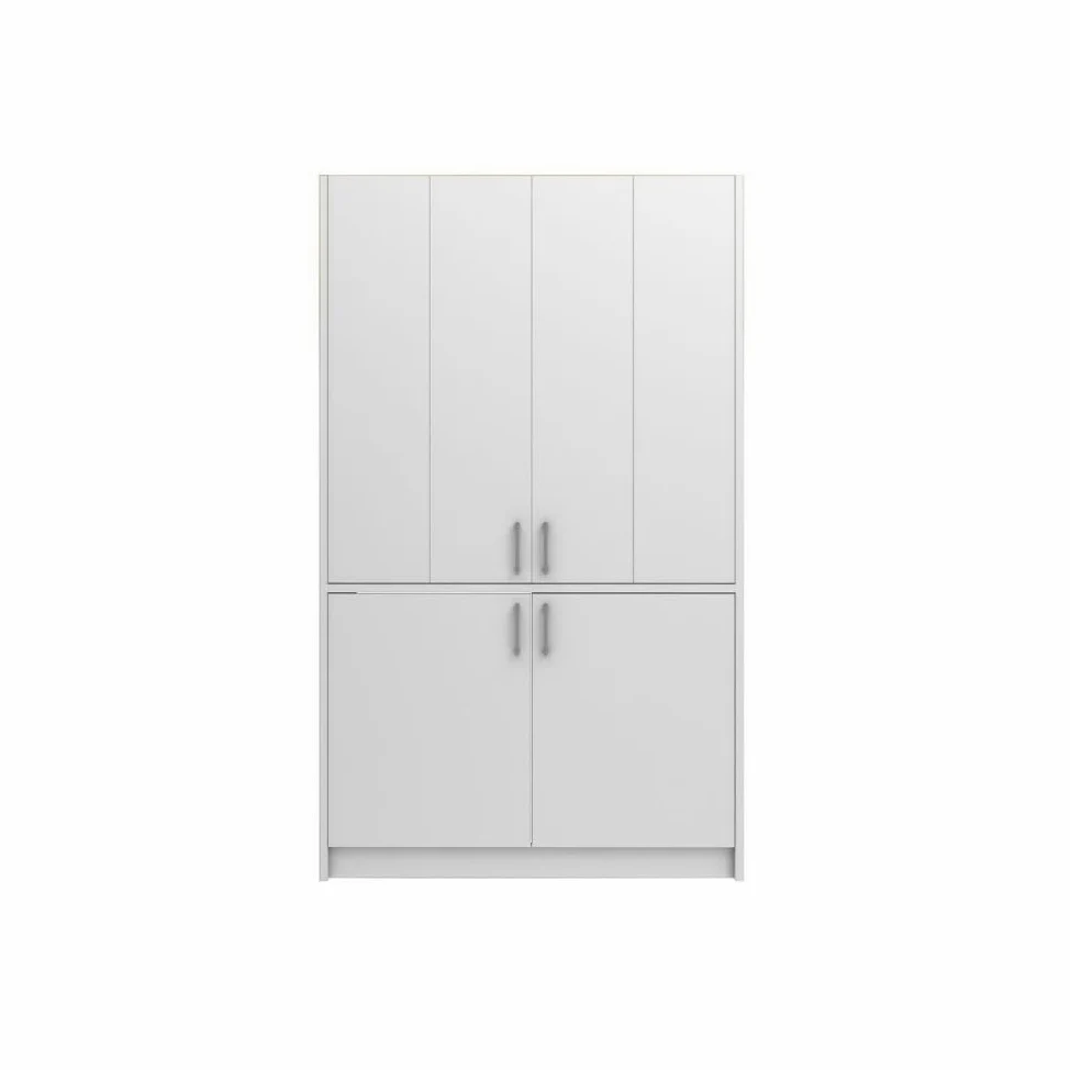 Cucina salvaspazio a scomparsa Fold Evolution colore bianco e elettrodomestici inclusi 125x62x208H
