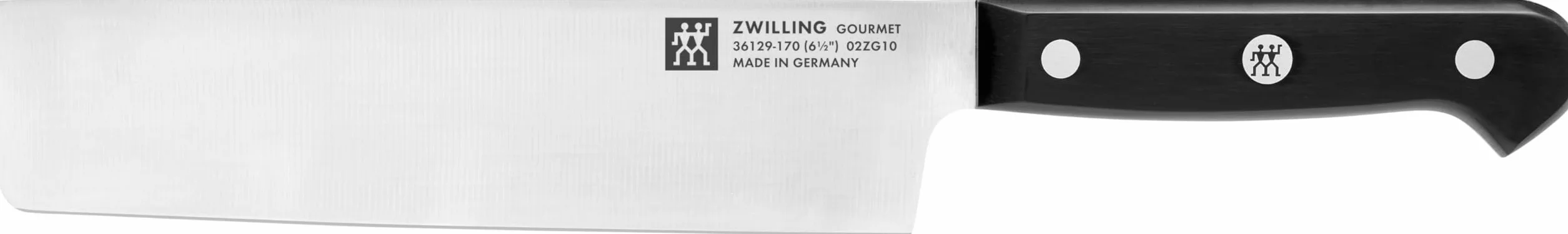 ZWILLING Coltello Nakiri Gourmet, 17 cm, acciaio inossidabile speciale, manico ergonomico in plastica, nero - Made in Germany