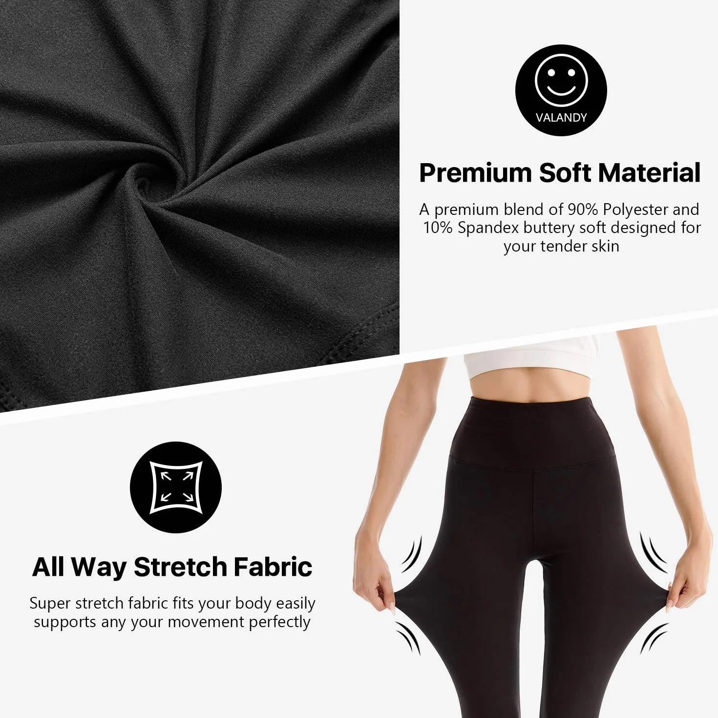 SINOPHANT 2 Confezione Leggins Sportivi Donna Vita Alta Pantaloni Yoga Controllo Pancia Opaco Elastici