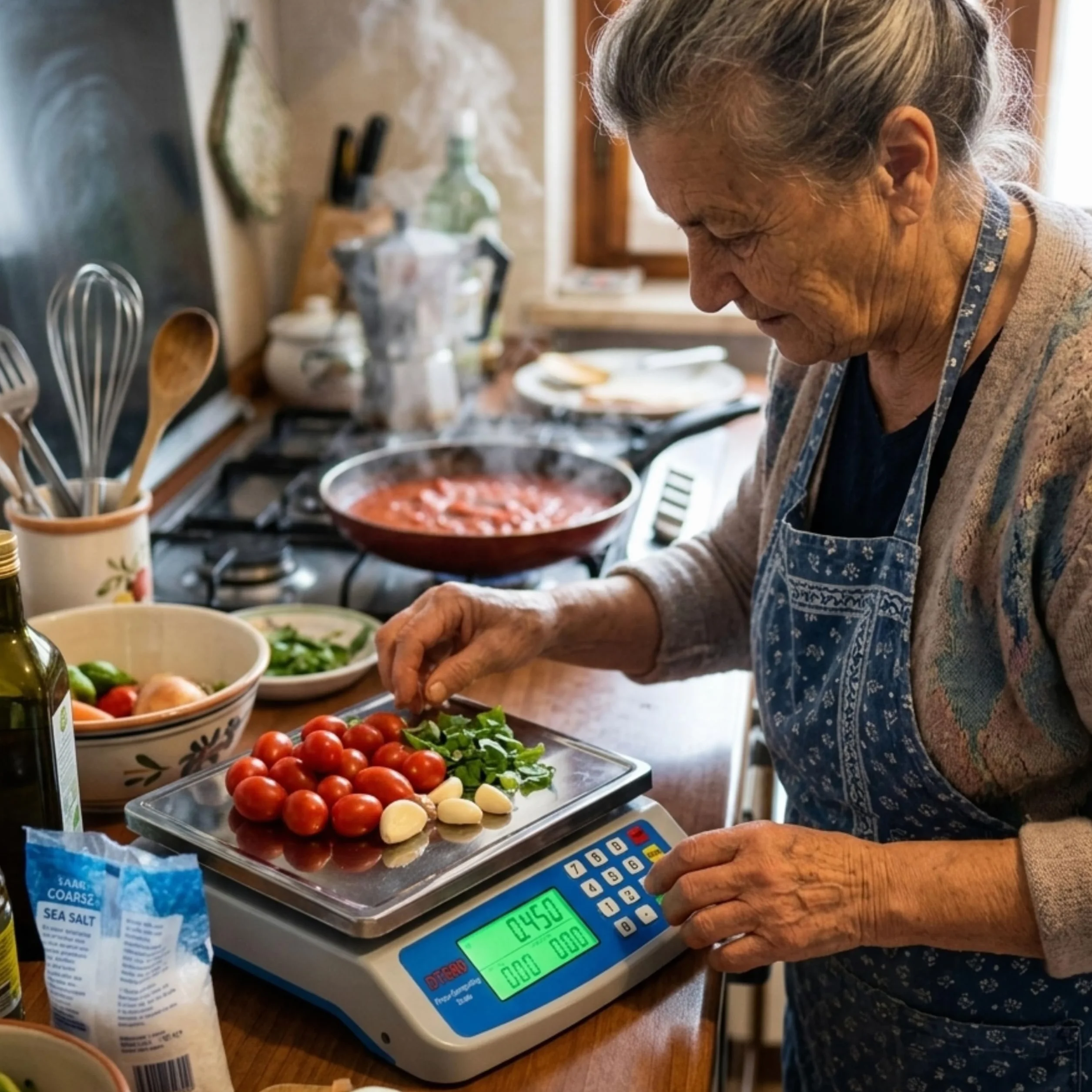 Yasta Bilancia da Cucina Professionale Digitale Alta Precisione 1g-40kg | Bilancia 10kg-40kg Compatta con Calcolo Prezzo e Funzione Tara | Ideale per Professionisti e Casa