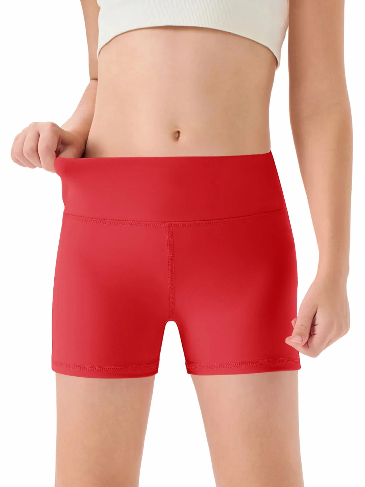 Pantaloncini estivi da ragazza leggings corti vita alta yoga danza palestra 5-14 anni