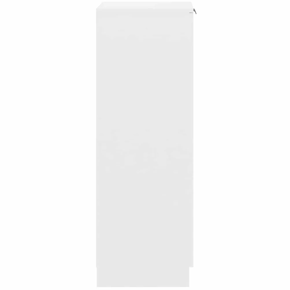 vidaXL Scarpiera Bianca 30x35x100 cm Legno Multistrato