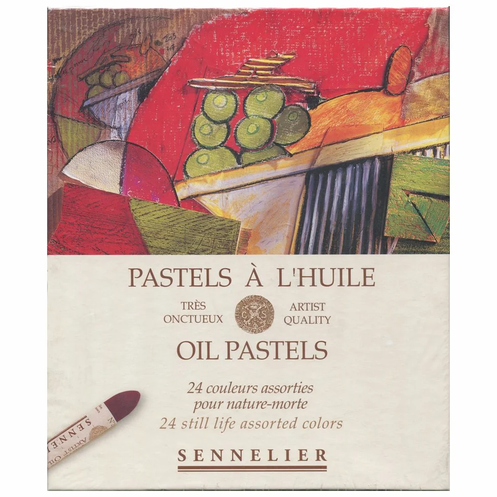 Sennelier Set di pastelli a olio in cartone, 24 pezzi (confezione da 1), natura morta