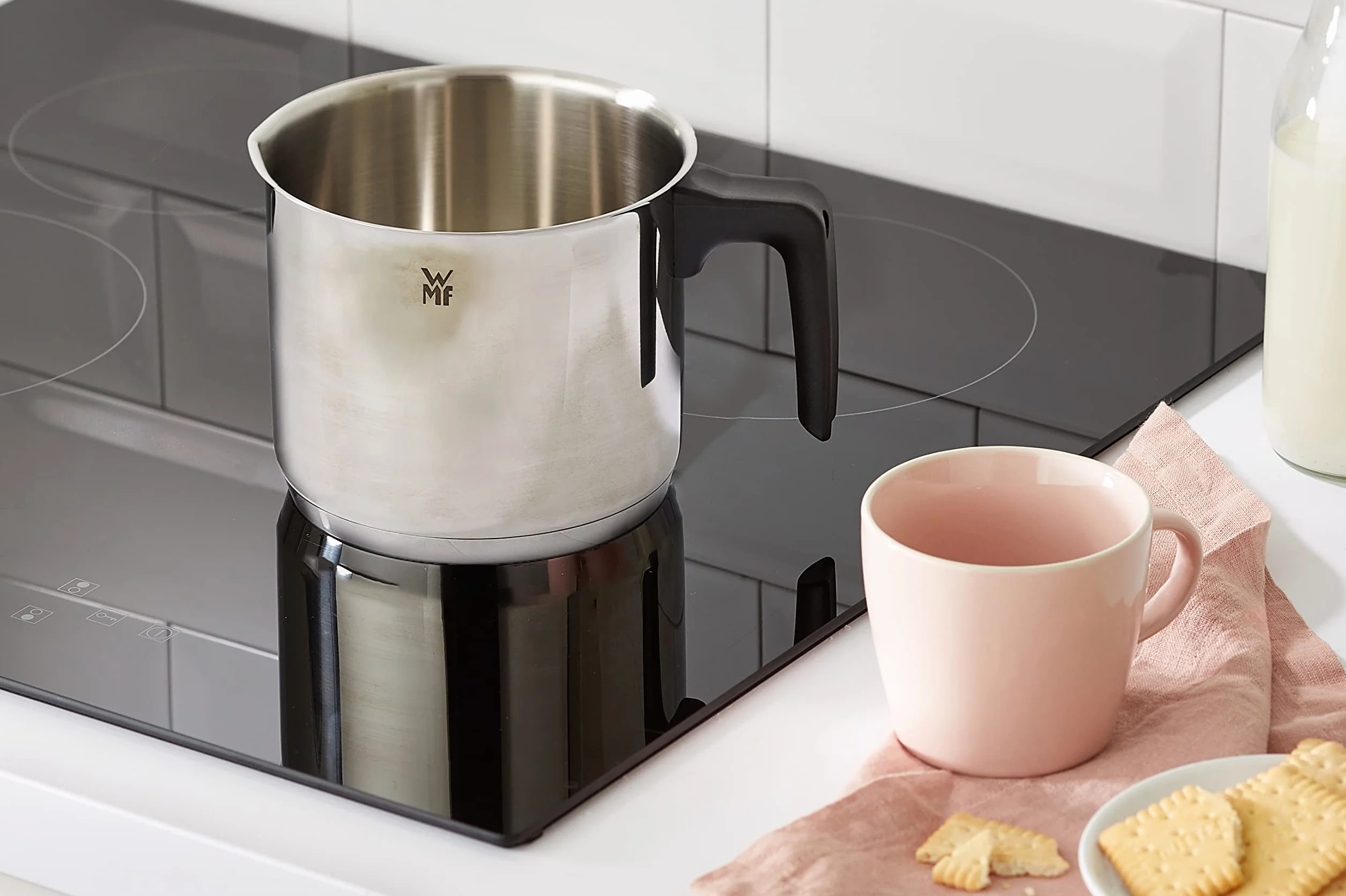 WMF 794769990 Pentolino per Latte, Lucidato, 14 cm