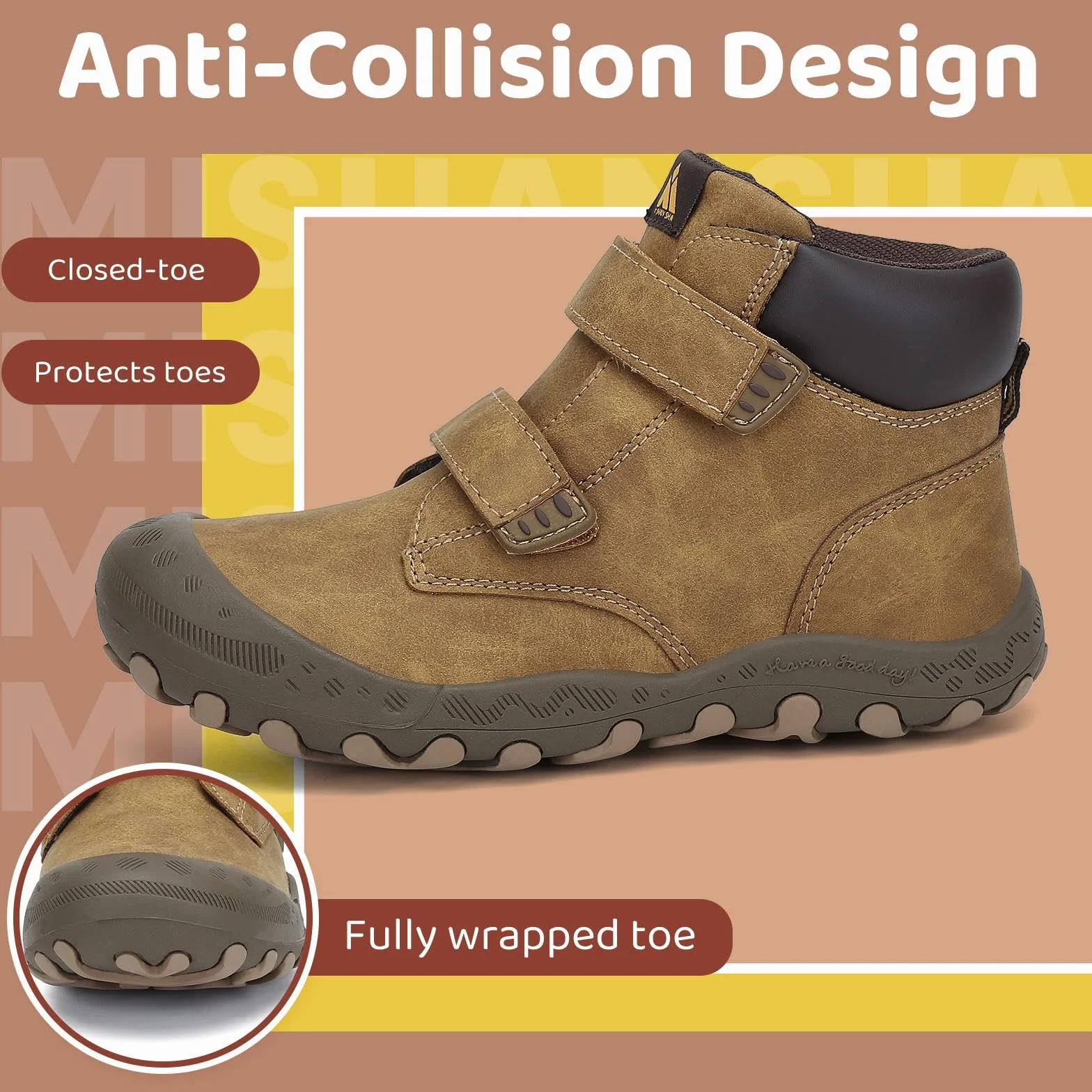 Mishansha Bambino Scarpe da Trekking Antiscivolo Escursionismo Traspiranti Gr.24-38 EU
