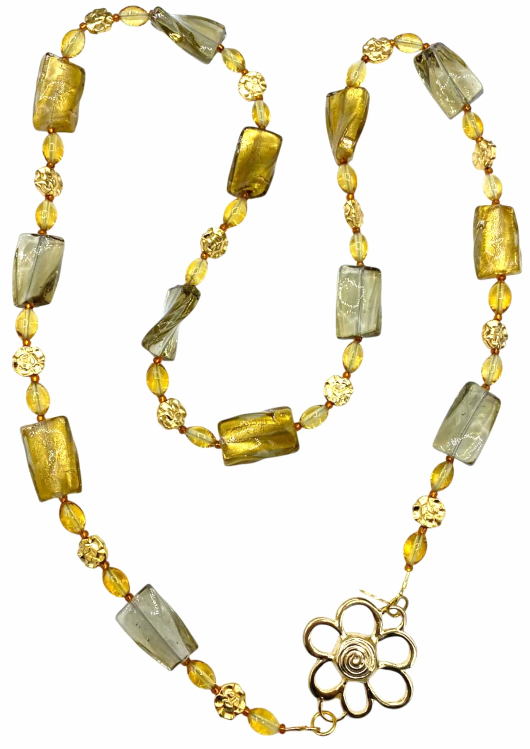 Collana in Vetro Antica Murrina Venezia Lunga Fume'