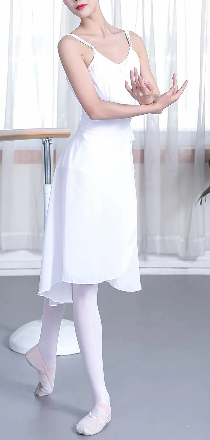 HOEREV Donna Sheer Pannello Esterno dell'involucro Balletto Balletto Gonna Danza Dancewear