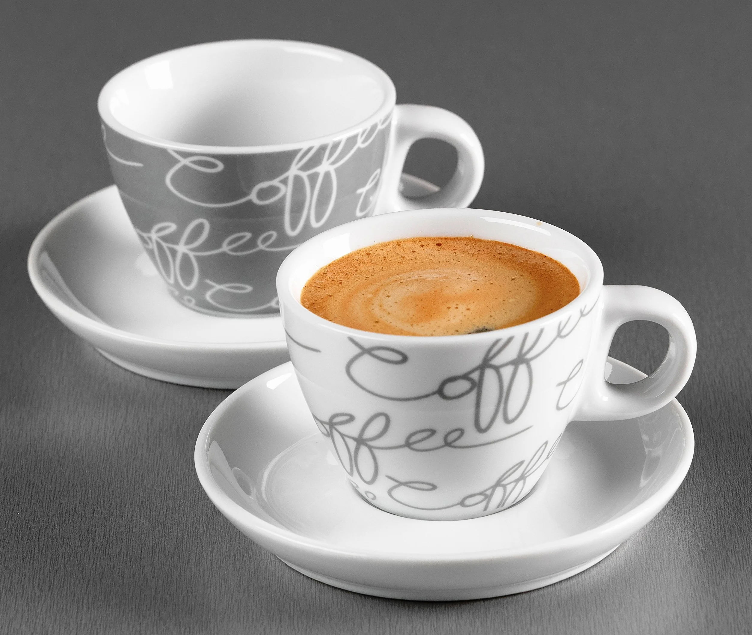 Ritzenhoff & Breker Set da caffè Cornello, 4 pezzi, grigio, 80 ml
