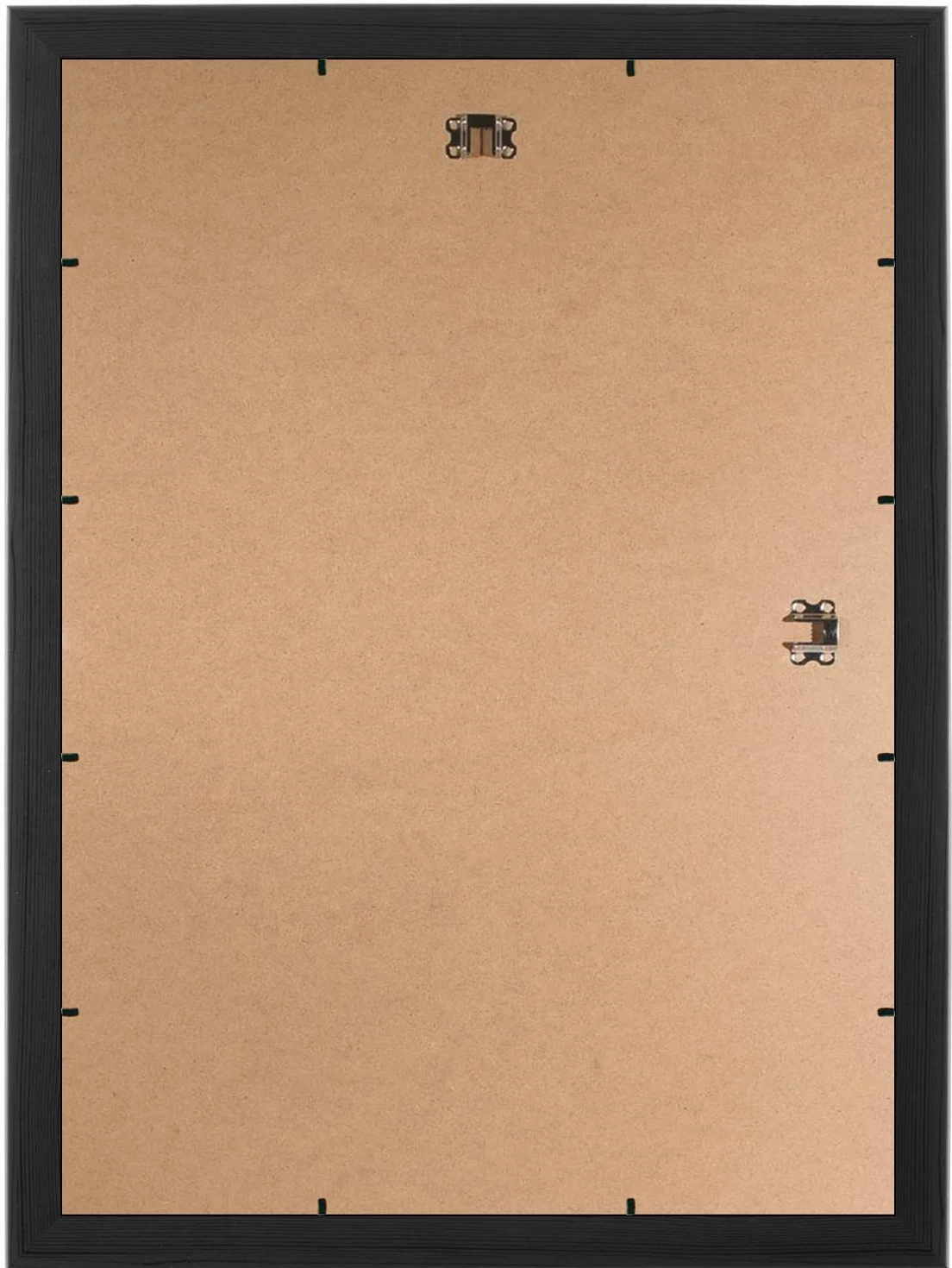 FRAMO Cornice portafoto in legno, 59 x 66 cm, in legno di pino nero, dimensioni a scelta, con vetro acrilico antiriflesso, cornice per puzzle, foto, poster