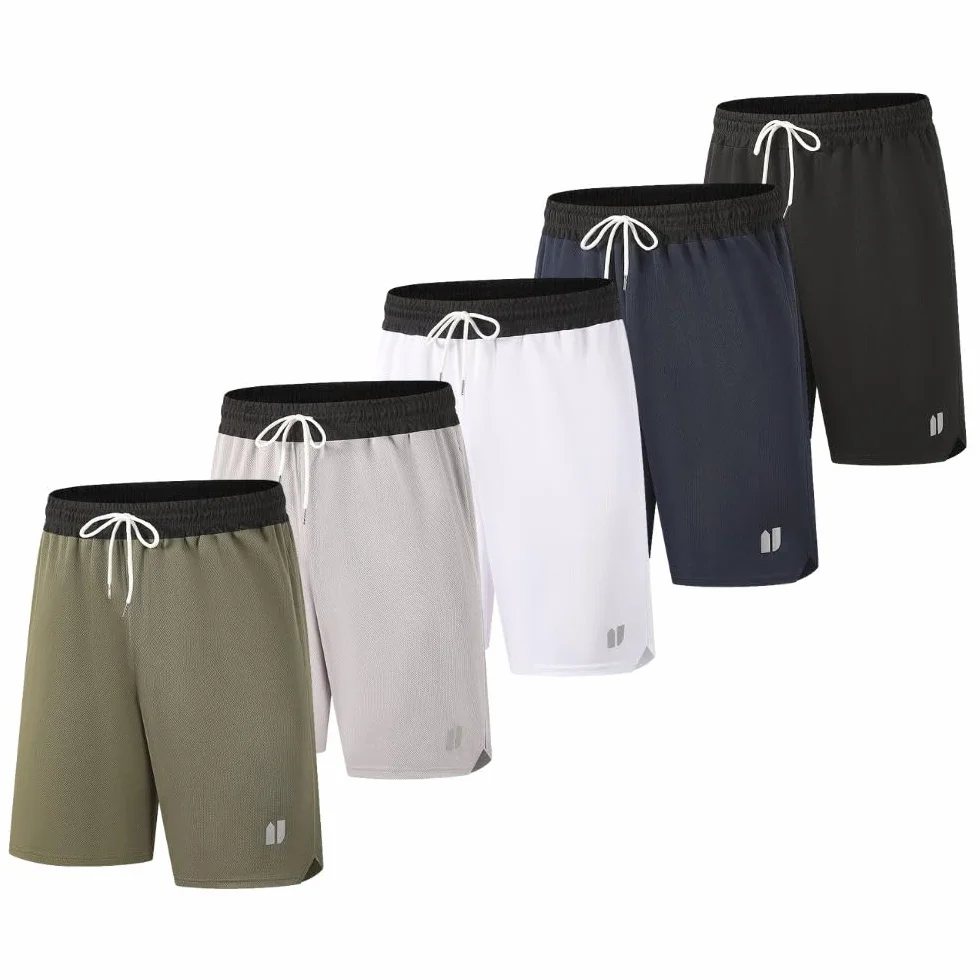 Pantaloncini sportivi da uomo con tasche ad asciugatura rapida per palestra corsa