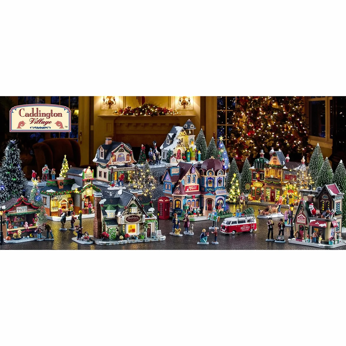 Lemax Holly Jolly Junction, edifici illuminati