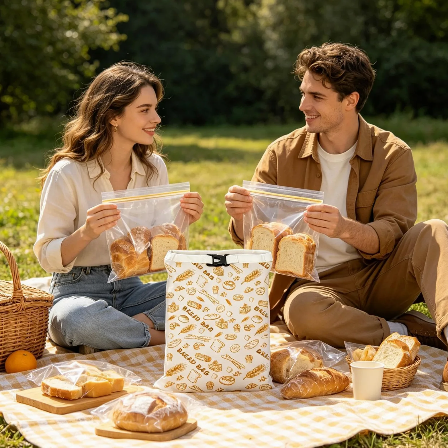 Sacchetti per Pane a Lievitazione Naturale 2 Pezzi Contenitore | Sacchetti Per Pane A Lievitazione Naturale Casa Cucina Quotidiana Cottura Conservazione Alimen