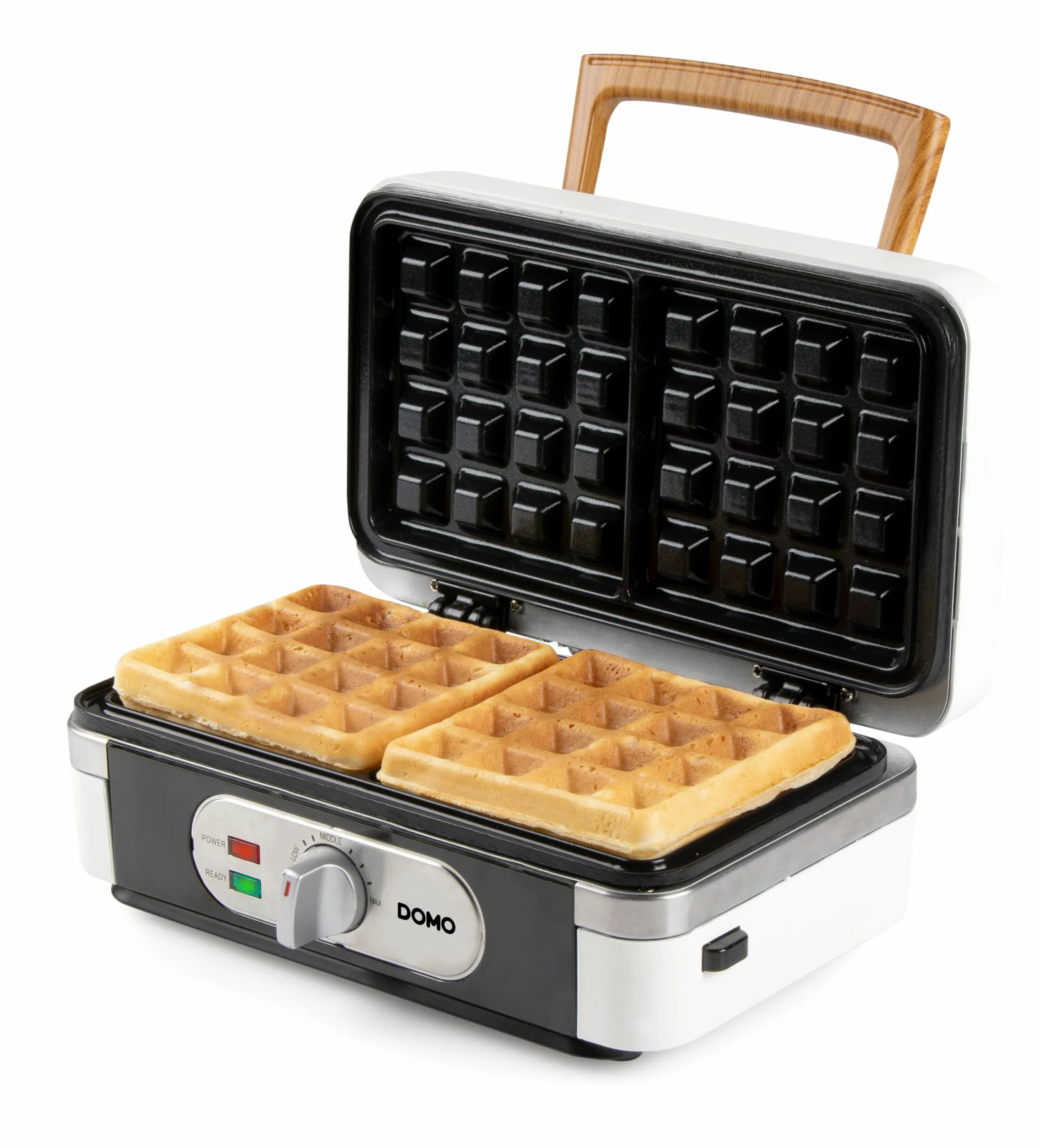 DOMO DO9277C Snack macher 3 in 1 – Sandwichmaker – Piastra per waffle – Griglia a contatto – 1100 W – Bianco