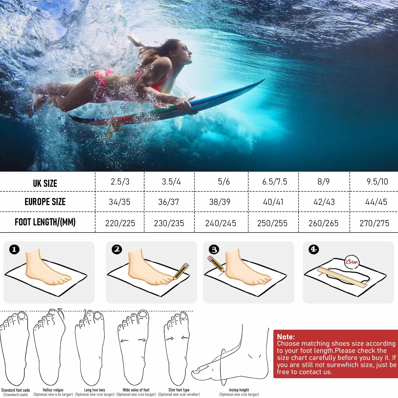 Scarpe da Nuoto Traspiranti per Spiaggia Sport Surf Uomo Donna Nero 38-39