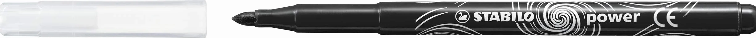 Stabilo Power Ricarica Schoolpack 12 pennarelli punta media Nero