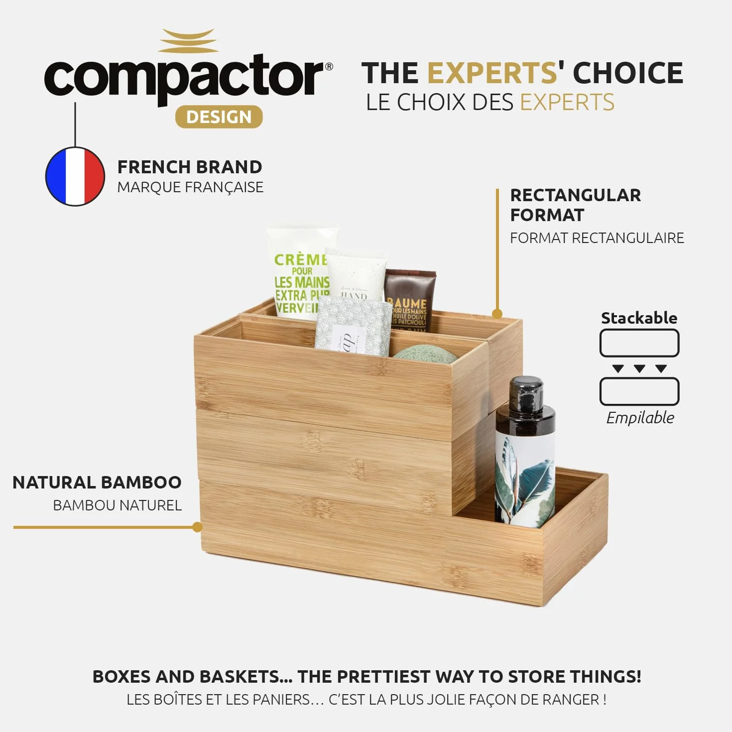 Compactor OSAKA Organizer NATURE L Organizer in Bambù Naturale