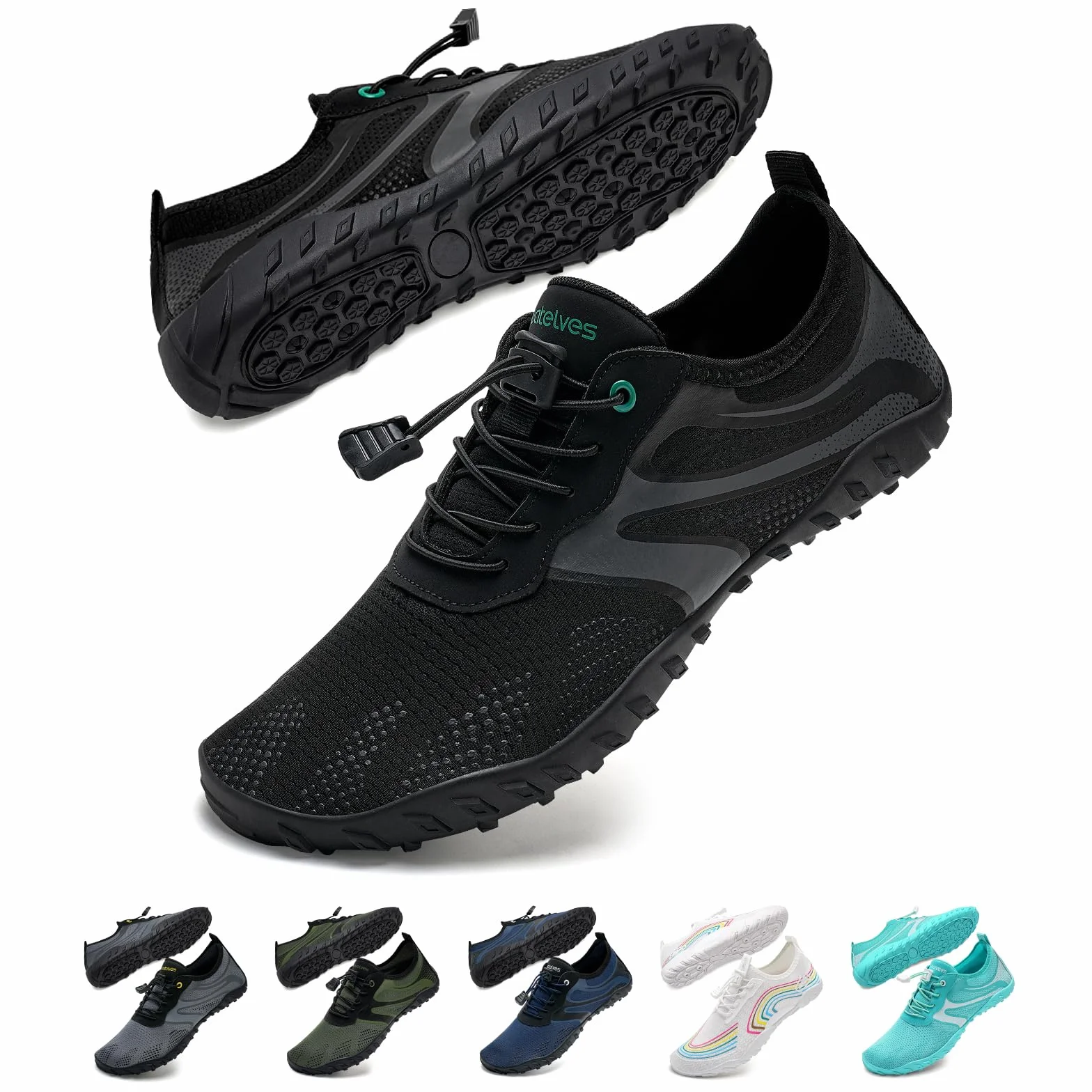 WateLves Scarpe da Scoglio Uomo Donna Scarpe da Immersione Spiaggia Acqua Piscina Antiscivolo Asciugatura Rapida Surf