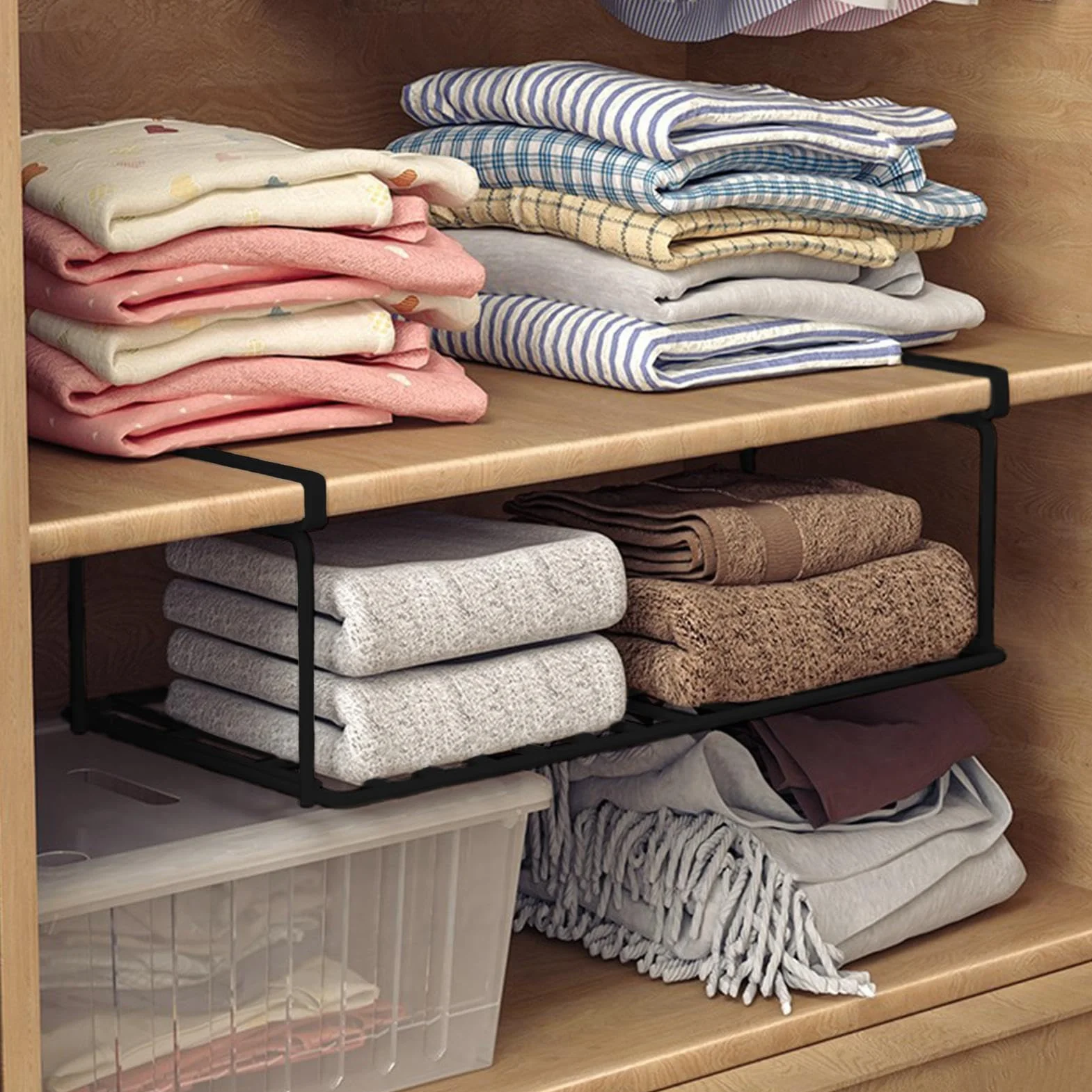 Sotto scarpiera vassoio – Scarpiera pieghevole organizer, scaffale pieghevole per riporre le scarpe per ingresso con griglia inferiore