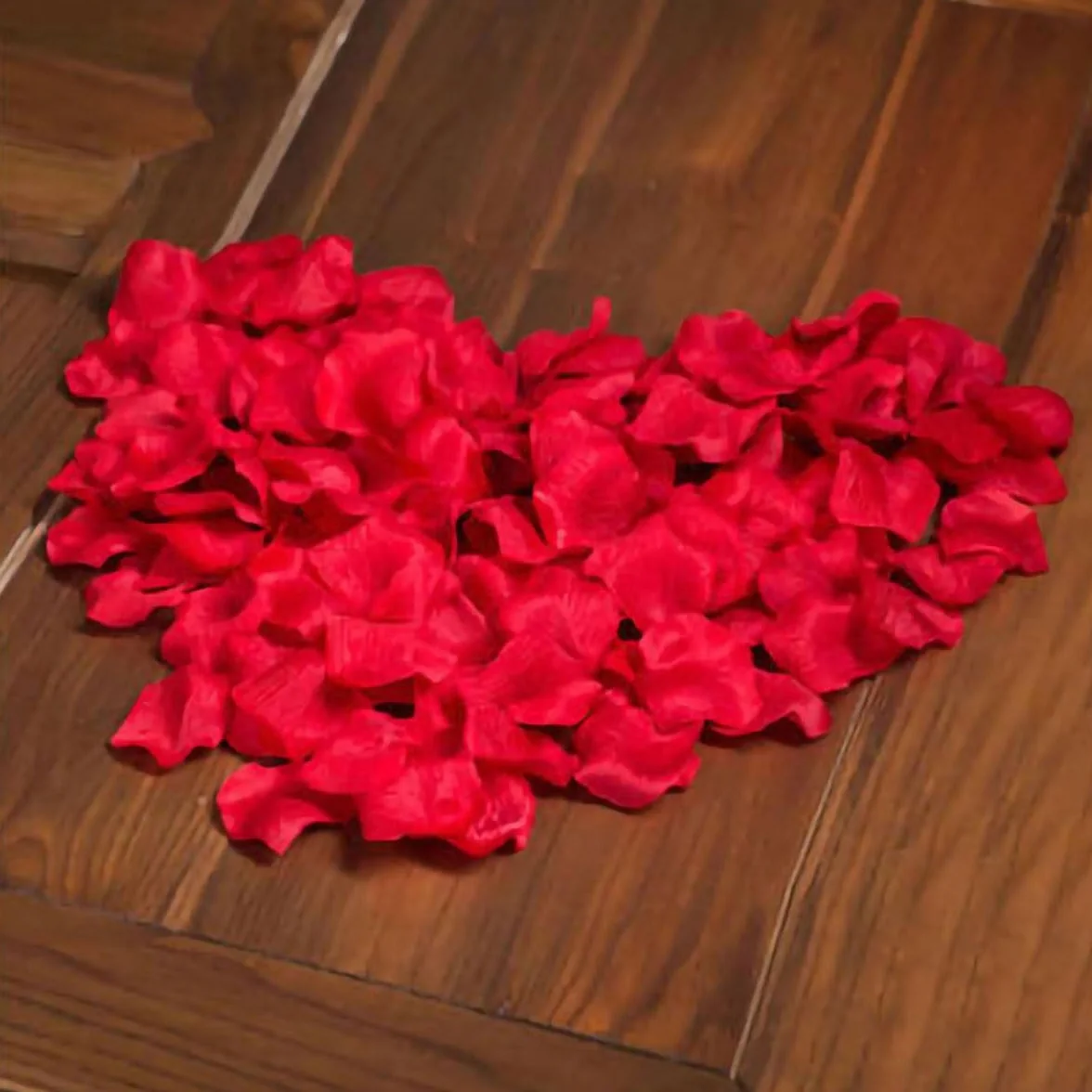 Jonami Petali di Rosa in Seta Artificiale Rossi per Decorazione Romantica 1200 pz