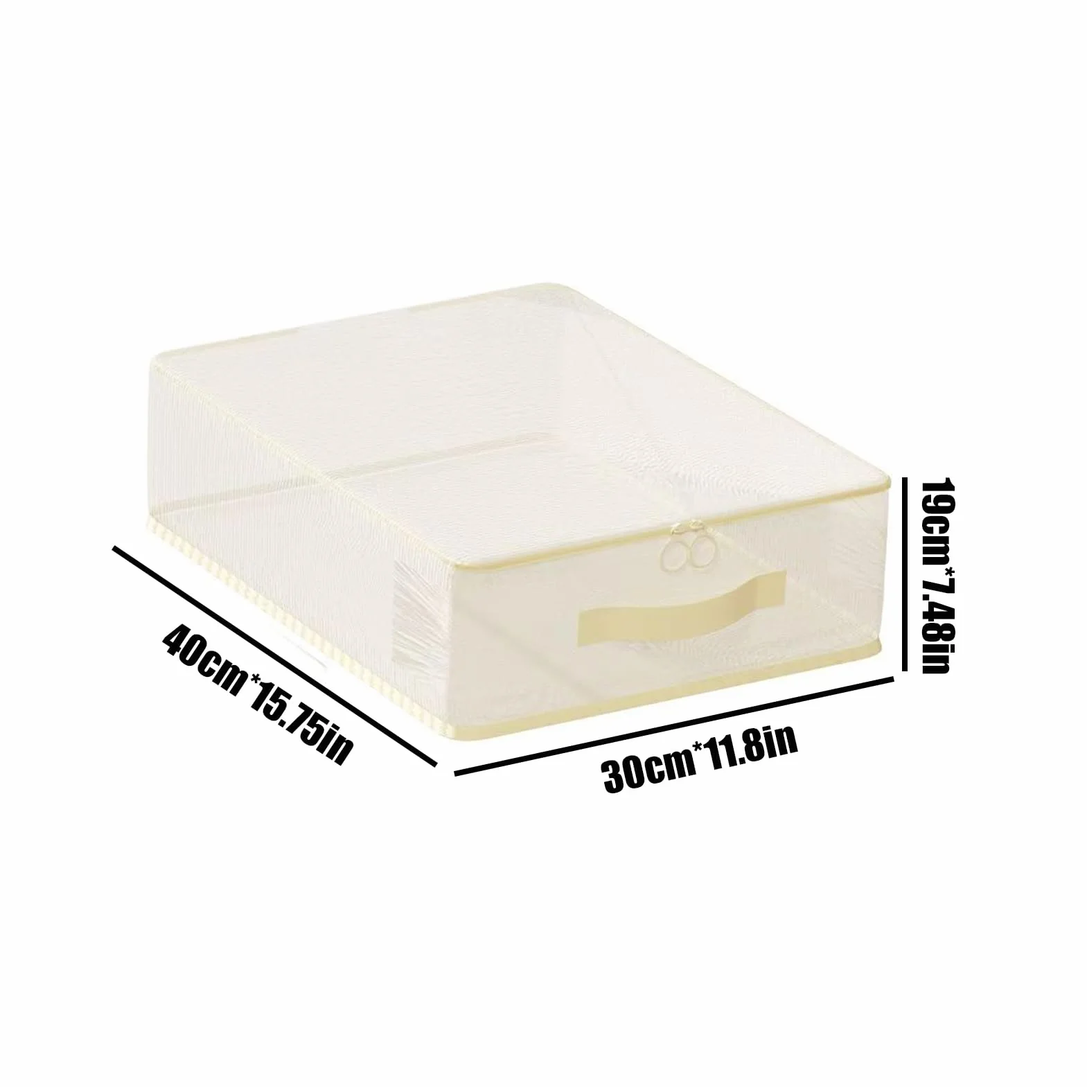 Organizzatore 'armadio Dei Vestiti | 5 Sacchetti Trasparenti Con Manici 40x30x19 Cm Poliestere - Organizzatore Per Lenzuola, Coperte, Piumini, Cuscini, Casa