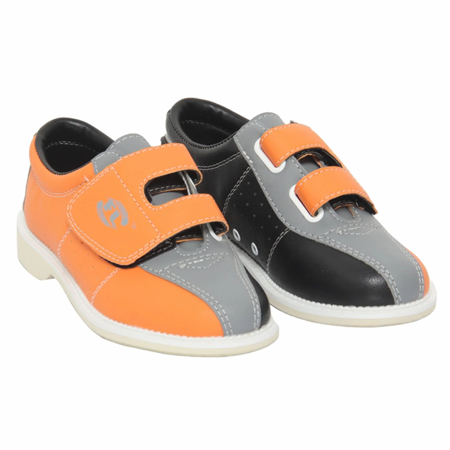 JiuQing Scarpe da Bowling Uomo Donna Indoor Suola Scorrevole Gancio-Anello Leggere