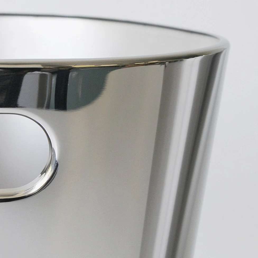 Alessi Bolly JM21 - Secchio Rinfrescatore per Bottiglie in Acciaio Inossidabile, Lucido