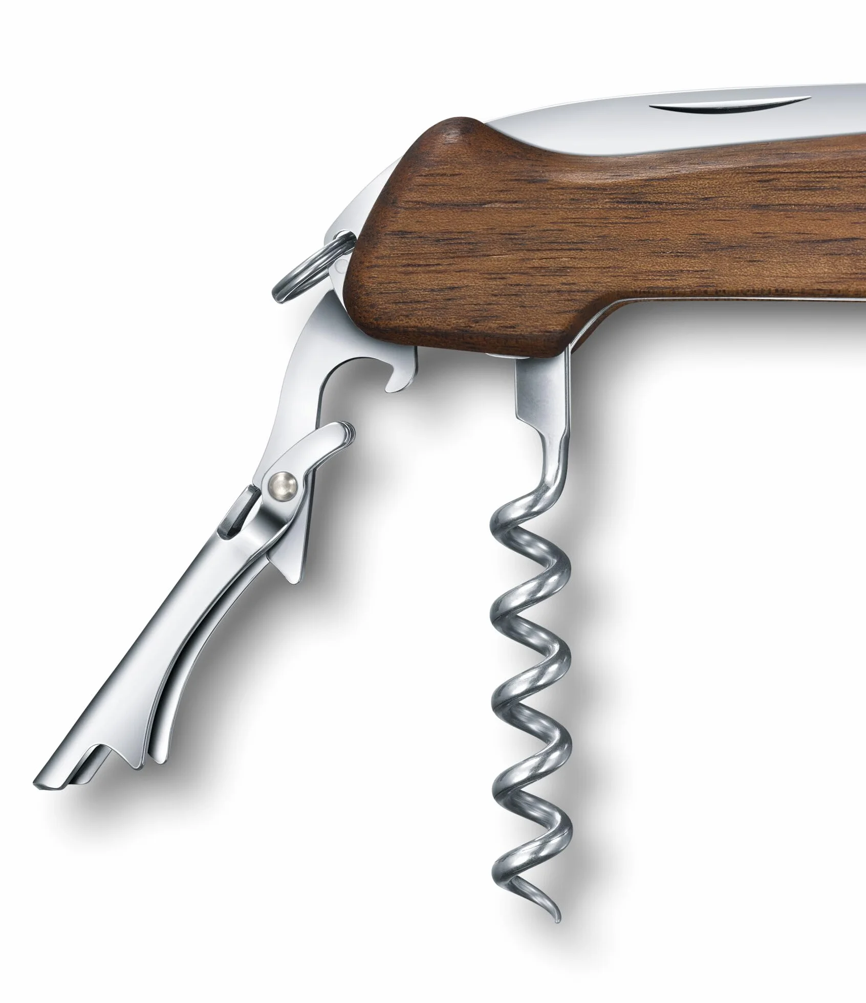 Victorinox, Wine Master Wood, Coltello Svizzero, Originale, Multiuso, Campeggio, 6 Funzioni, Lama, grande, Two step lever, Bloccabile