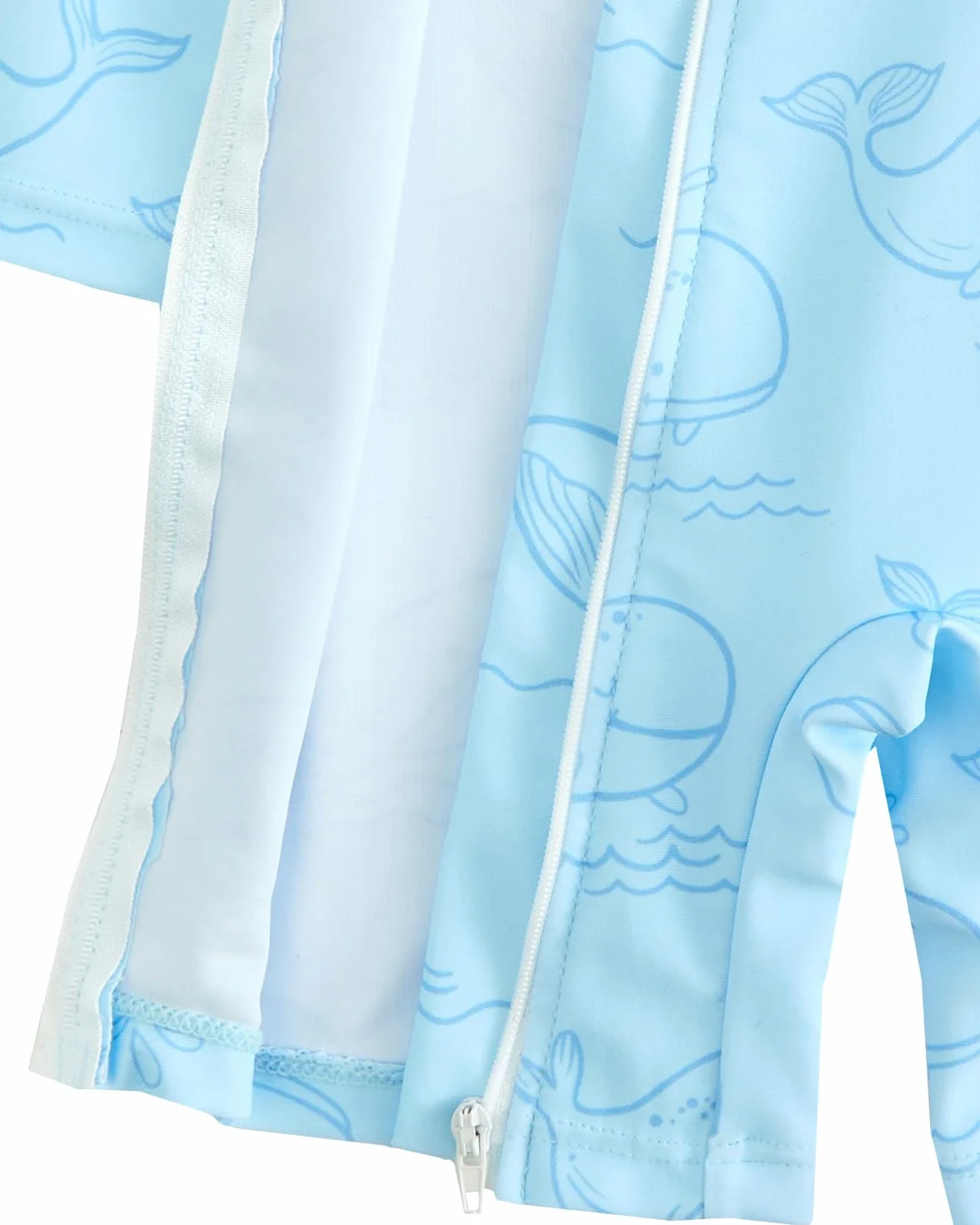 Costume da bagno intero con chiusura a strappo protezione UV bambini 3 mesi-3 anni