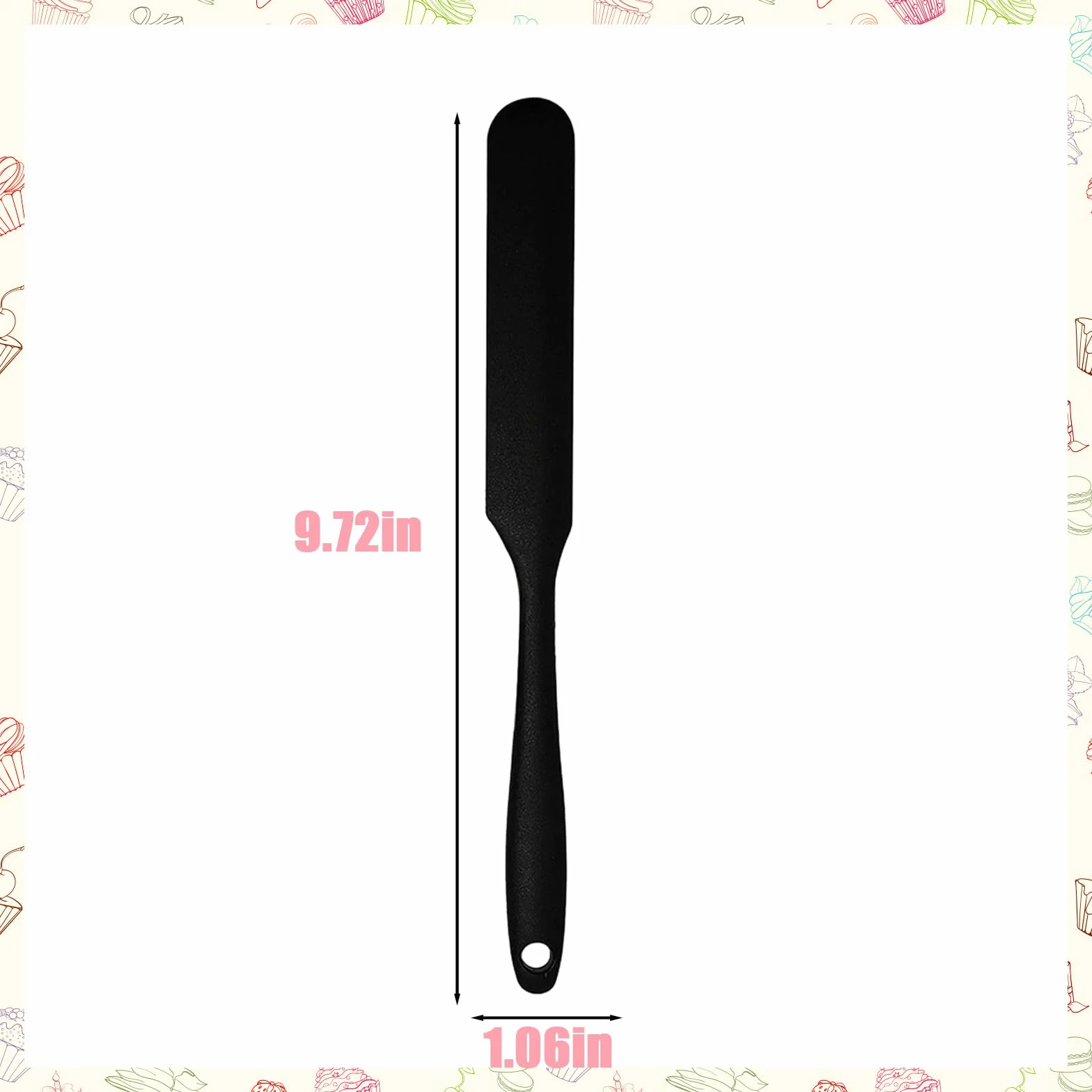 GWAWG Slim Silicone Spatula U Button Slim Silicone Spatula Spatula Spatula Slim Silicone Spatula U Button Glass Scraper Glass Spatula with Long Handle for Scraping Sauces, Baking, Stirring
