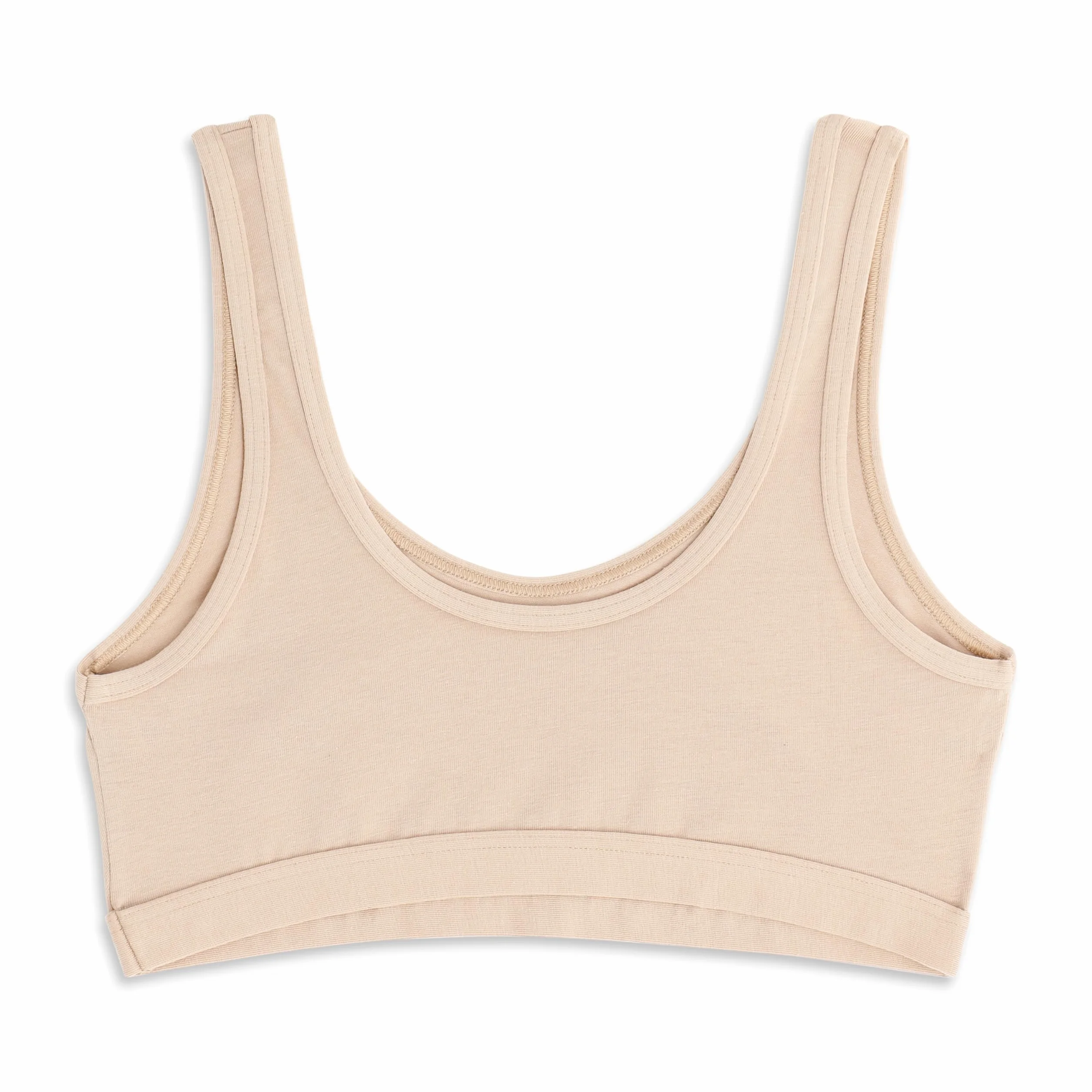 Cotonella Brassiere in Cotone Elasticizzato Senza Ferretto a Spalla Larga Sostegno Leggero