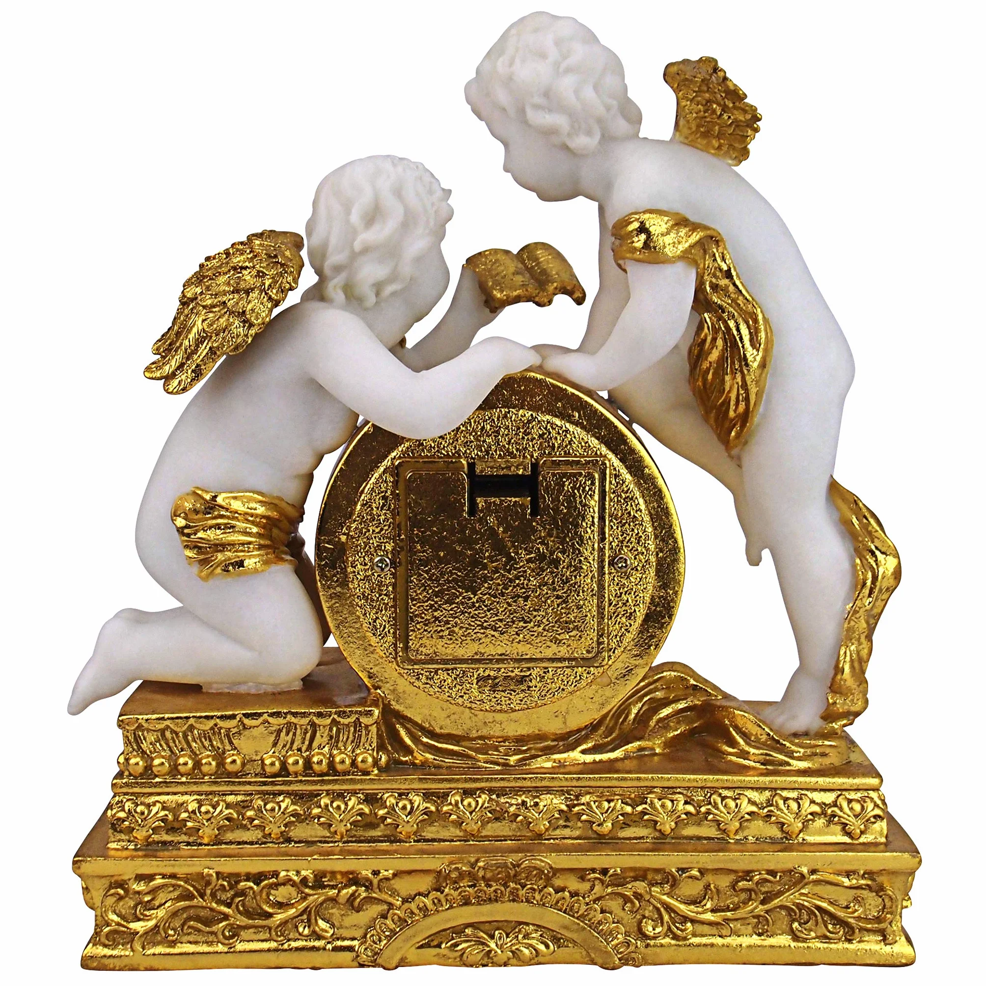 Design Toscano KY72570 Orologio Cherubini di Château Carbonne, Avorio