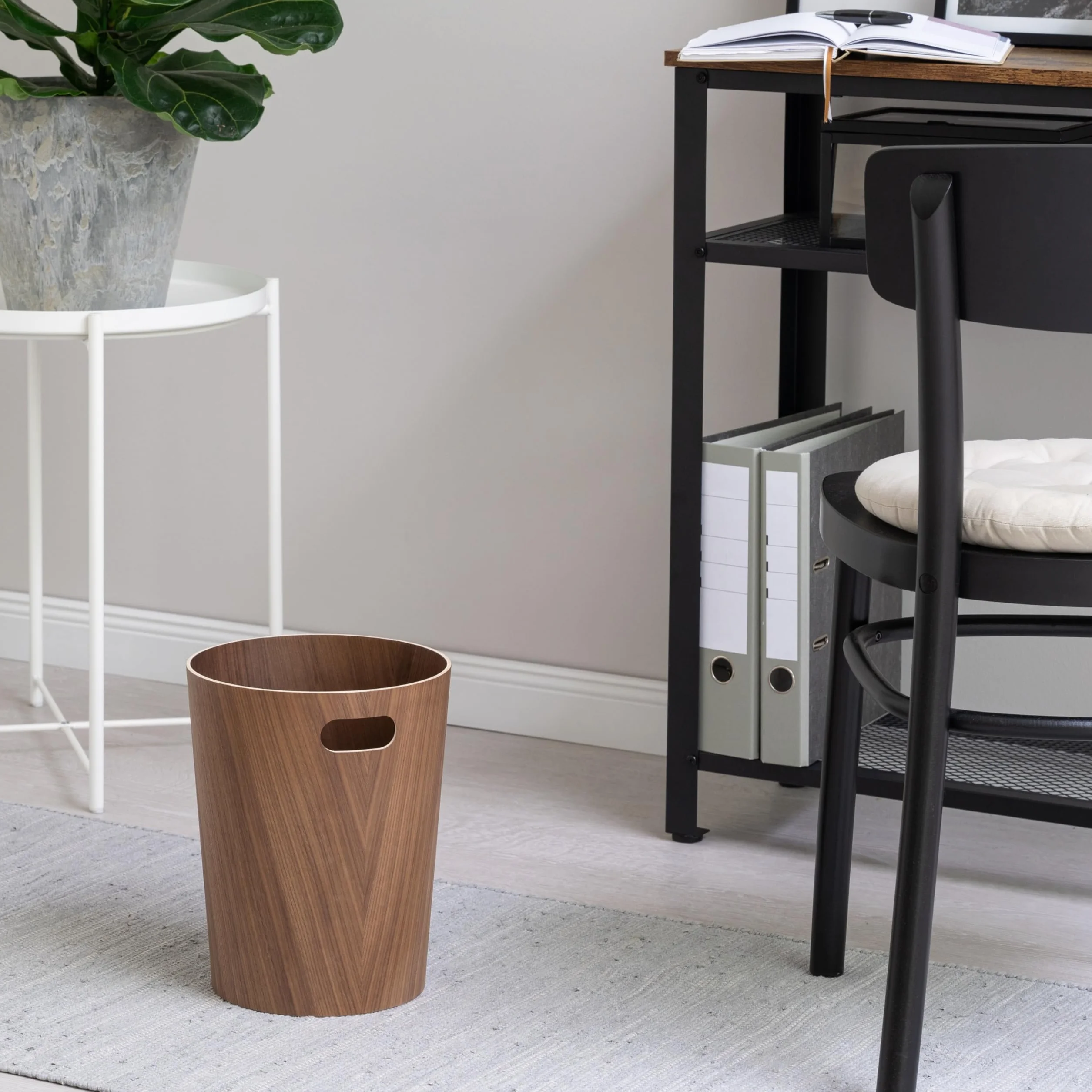 Kazai Börje Cestino Gettacarte in Legno Noce 9 litri