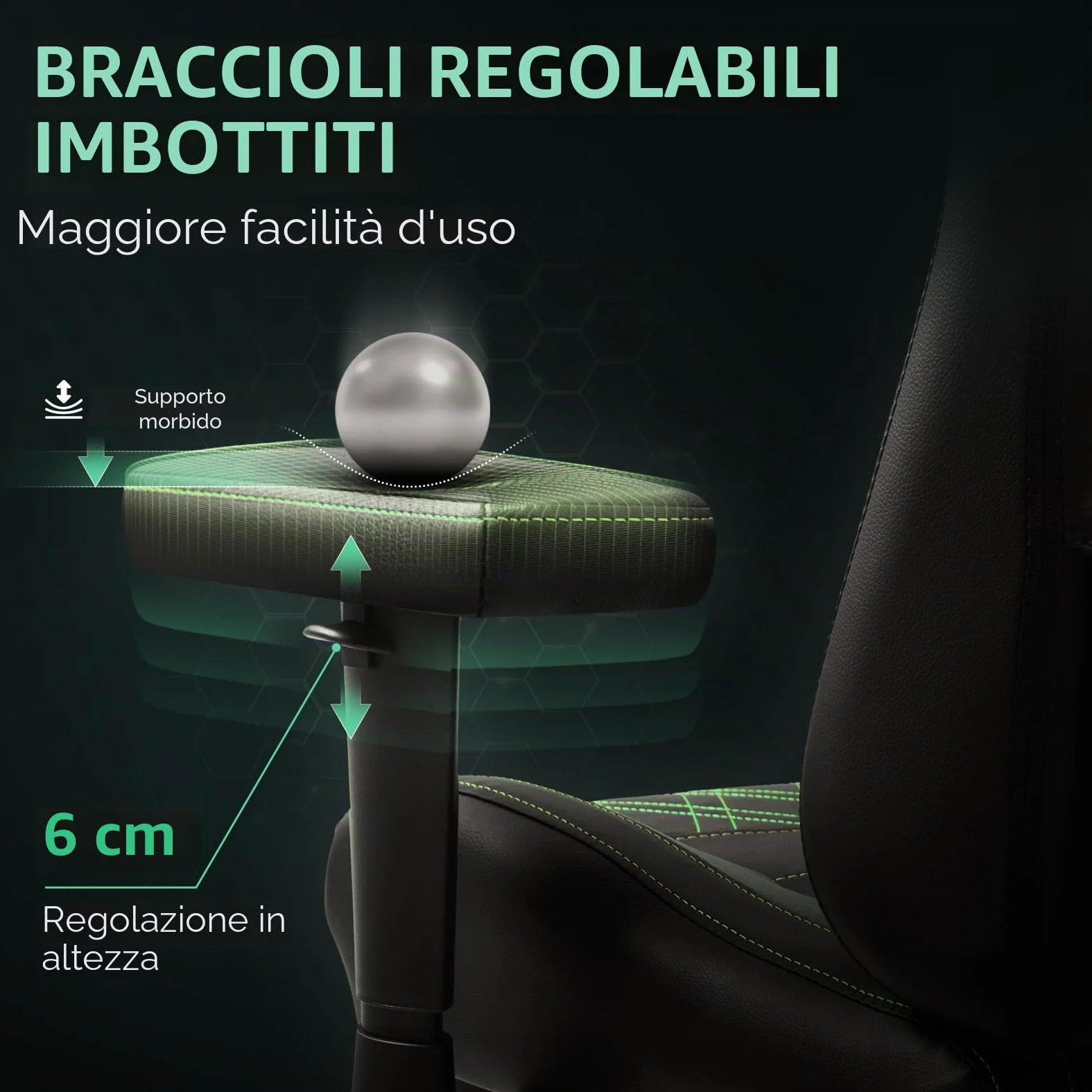 Dowinx Sedia gaming ergonomica per ufficio con massaggio e calore, cuscino a molle traspirante come nel divano, regolabile in PC con poggiapiedi
