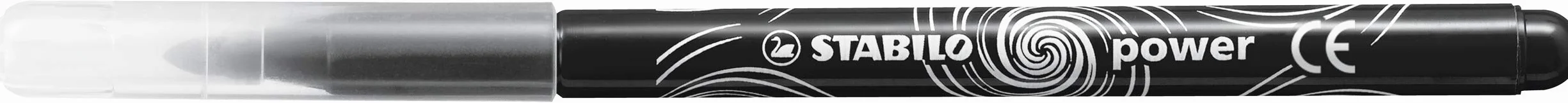 Stabilo Power Ricarica Schoolpack 12 pennarelli punta media Nero