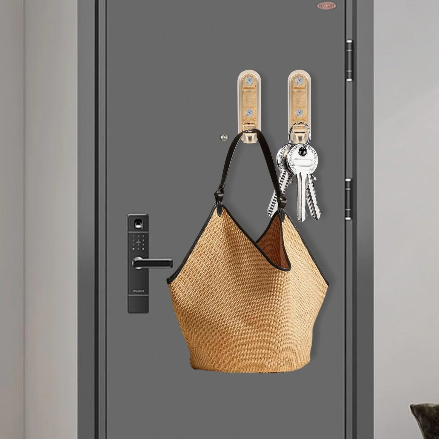 Ganci Pieghevoli Da Parete In Lega Di Zinco Oro, 4 Pezzi, Gancio A Ribalta 90° Per Cappotto Borsa
