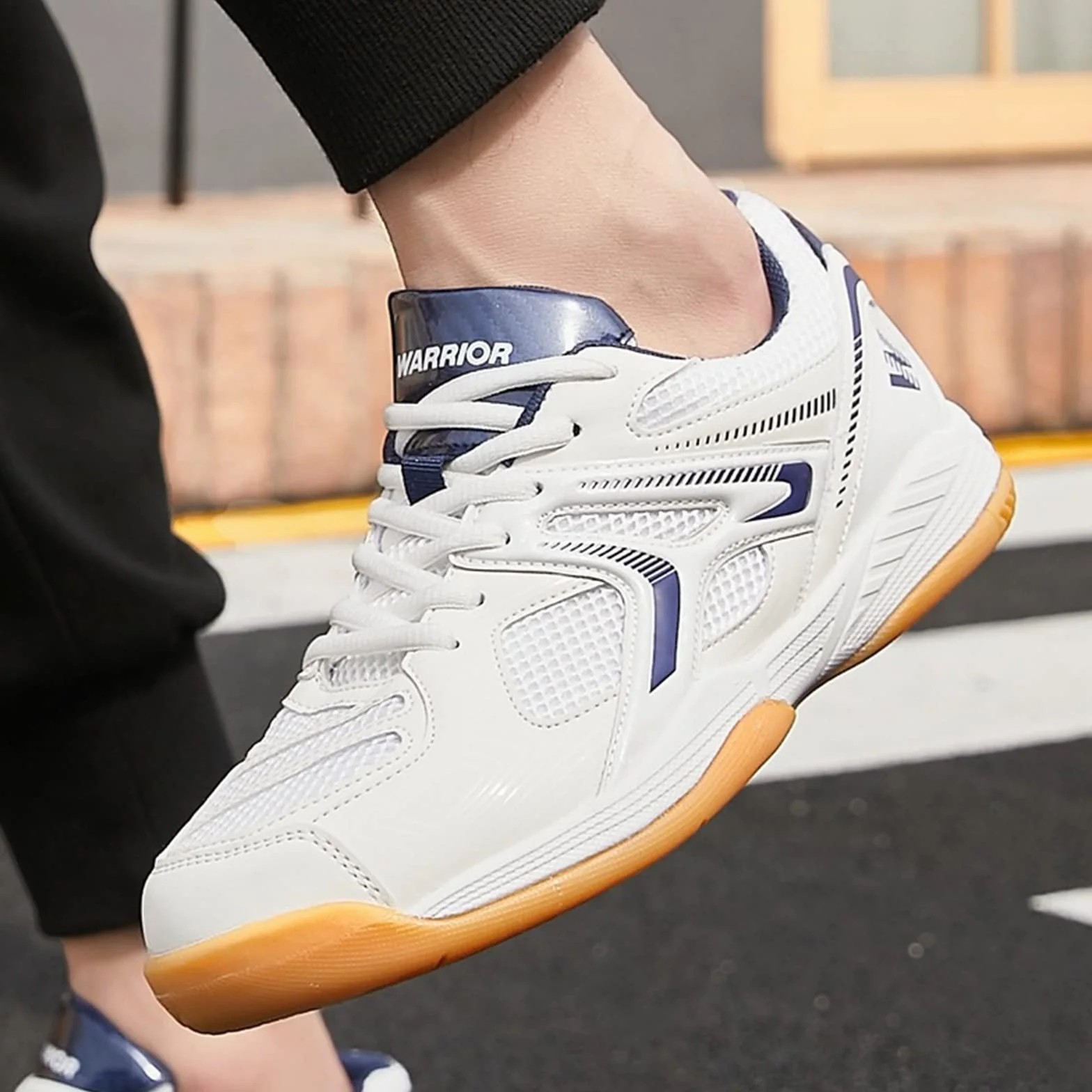 Scarpe da Tennis da Tavolo Uomo Donna Antiscivolo Sportive per Badminton