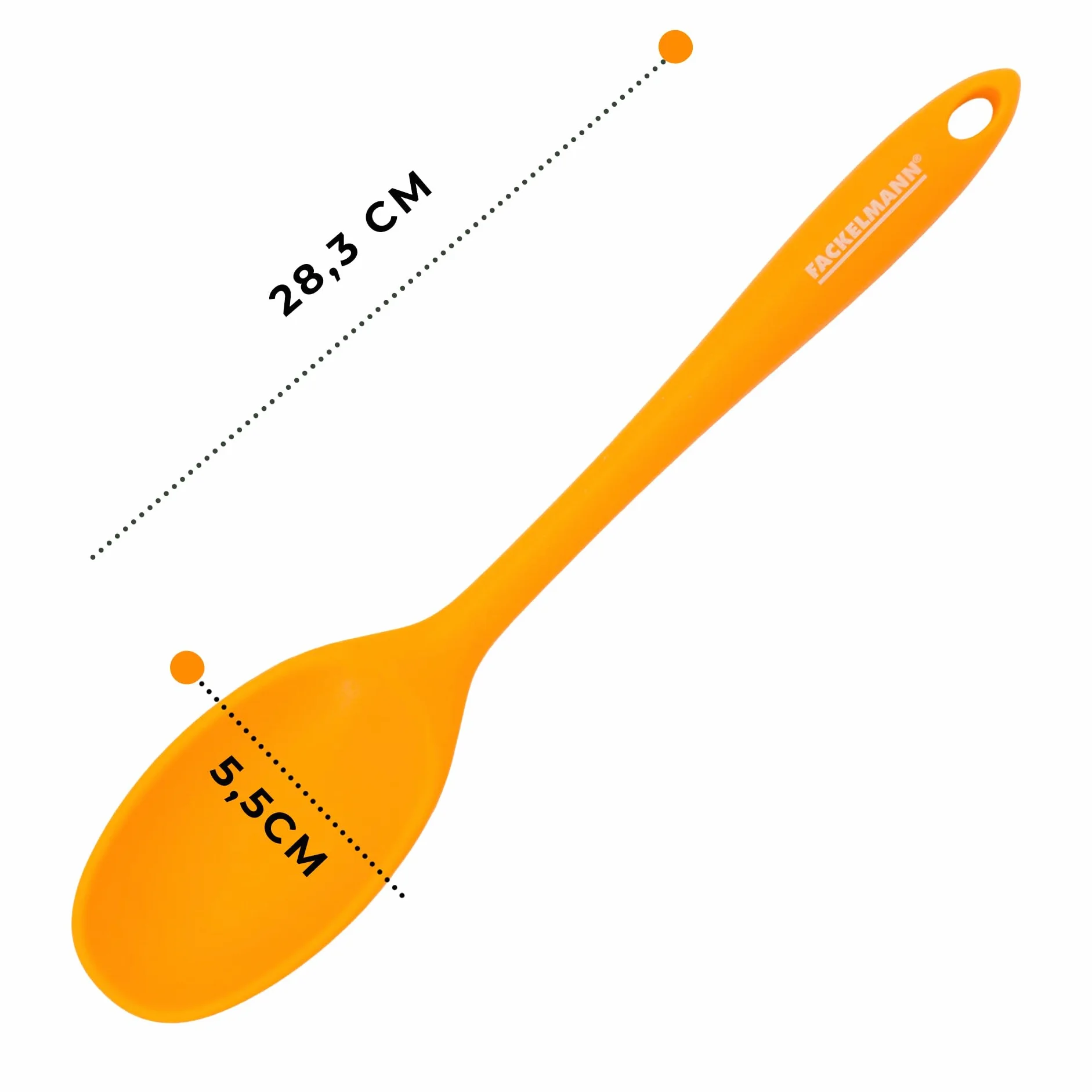 Fackelmann Set 3 Utensili da Cucina in Silicone con Anima in Acciaio, Cucchiaio, Spatola e Paletta Forata, Utensili Antiaderenti Resistenti al Calore, Lavabili in Lavastoviglie, Linea Soft Collection