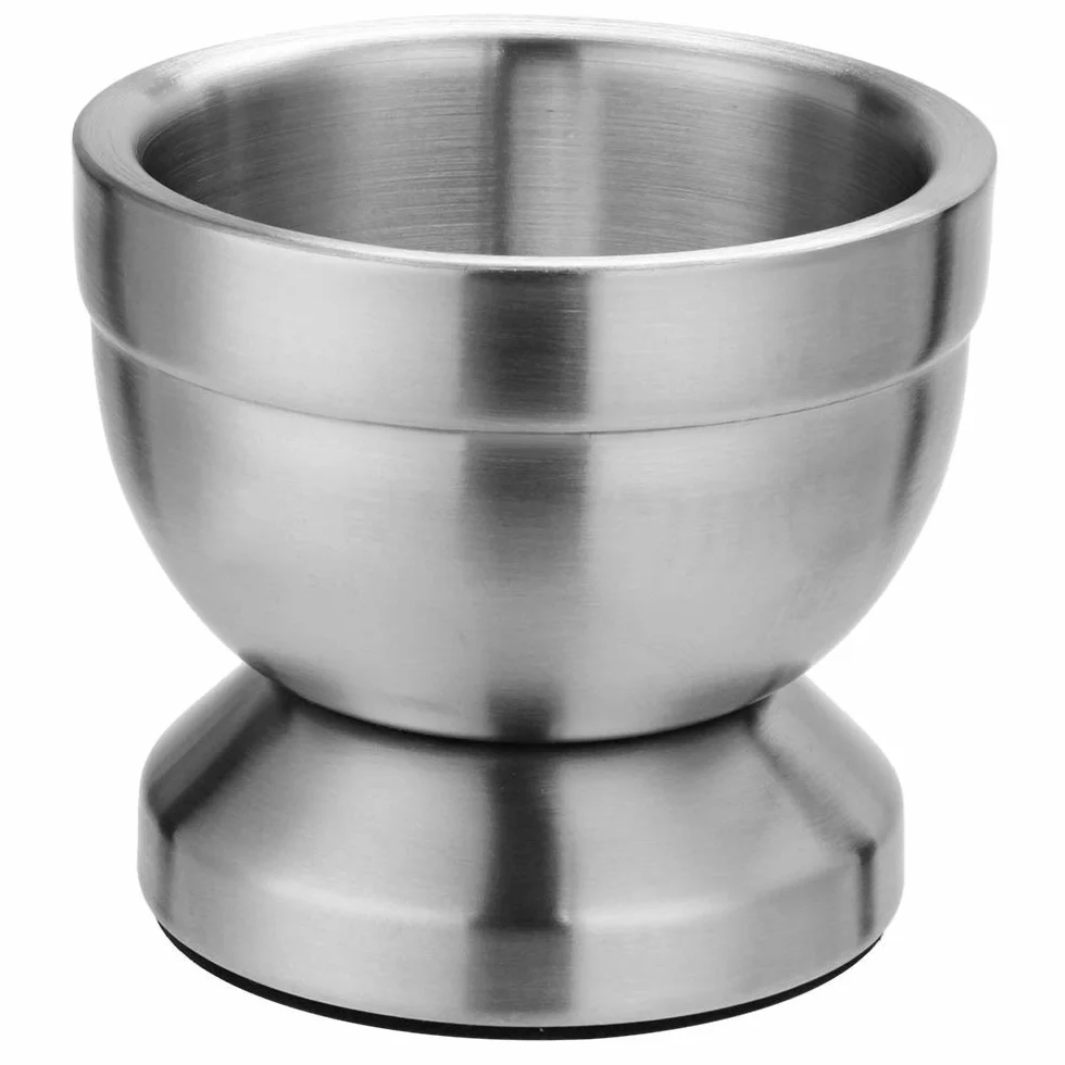 18/8 Doppio In Acciaio Inox Pillola Crusher Food Safe Spice Grinder Mortaio e Pestello Piedistallo Set Ciotola Pesto Polvere Aglio Press Pot Herb Mills Tritacarne