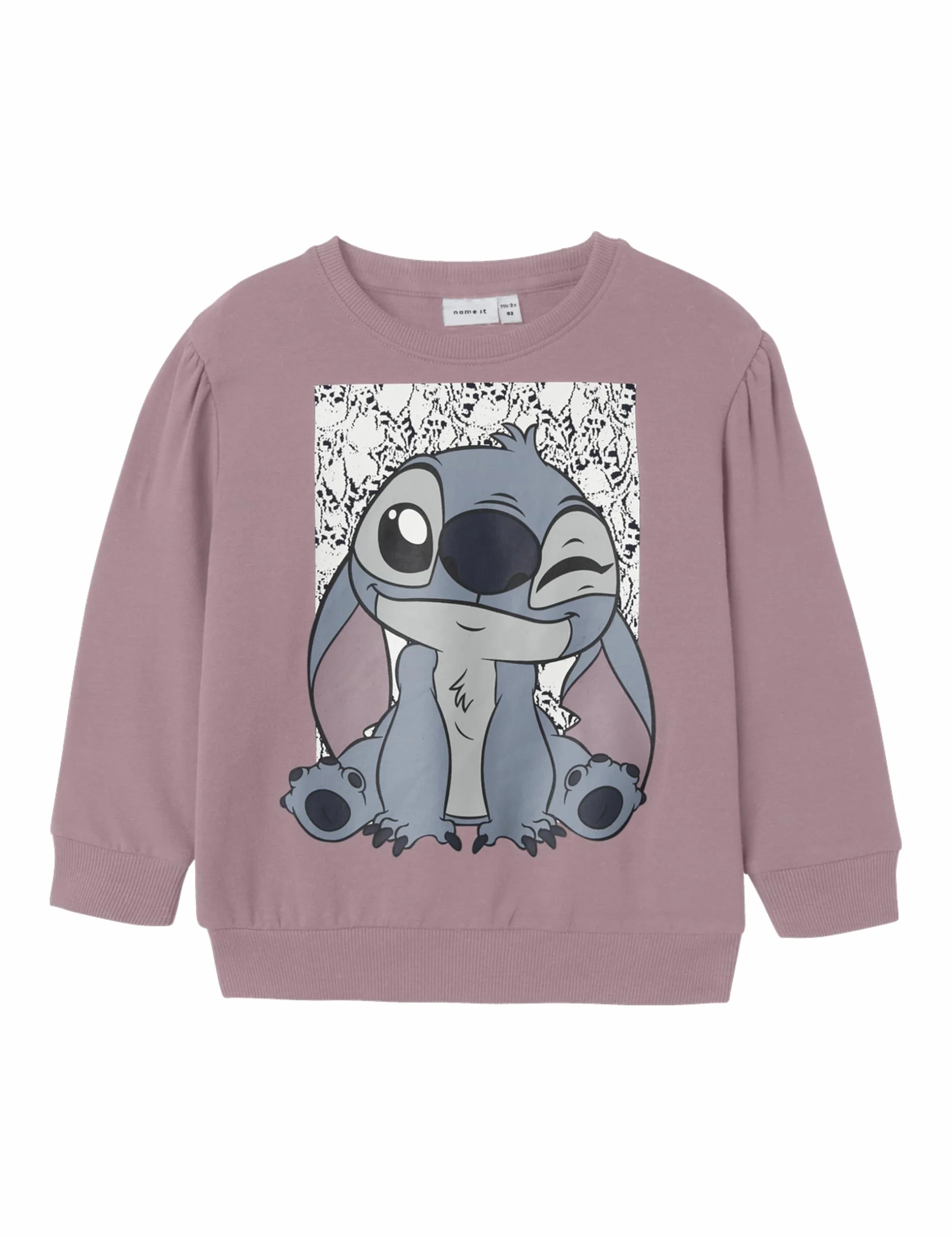 Nmfarina Stitch Sweat Bru Wdi Bambine e Ragazze