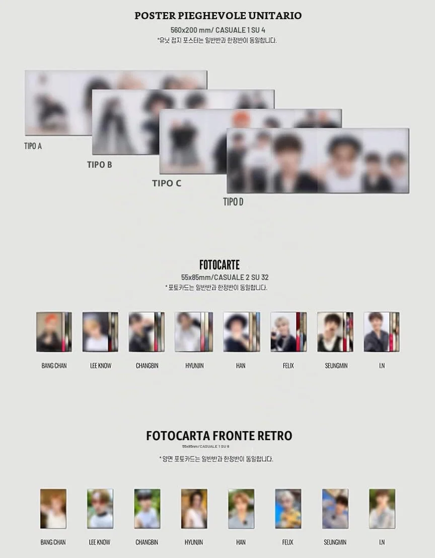 DREAMUS Stray Kids – Noeasy [Standard Ver] 2° Album (Tipo B) CD-R + Fotolibro + Poster + Biglietto double face + libretto di testi + adesivo + 4 foto aggiuntive
