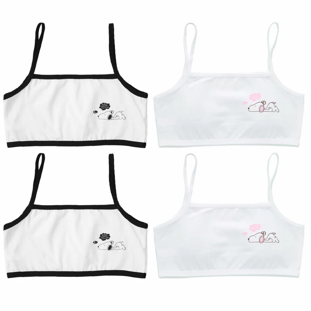 Reggiseno Sportivo Senza Cuciture 4 Pezzi Cotone Traspirante con Spallacci Regolabili Yoga Palestra