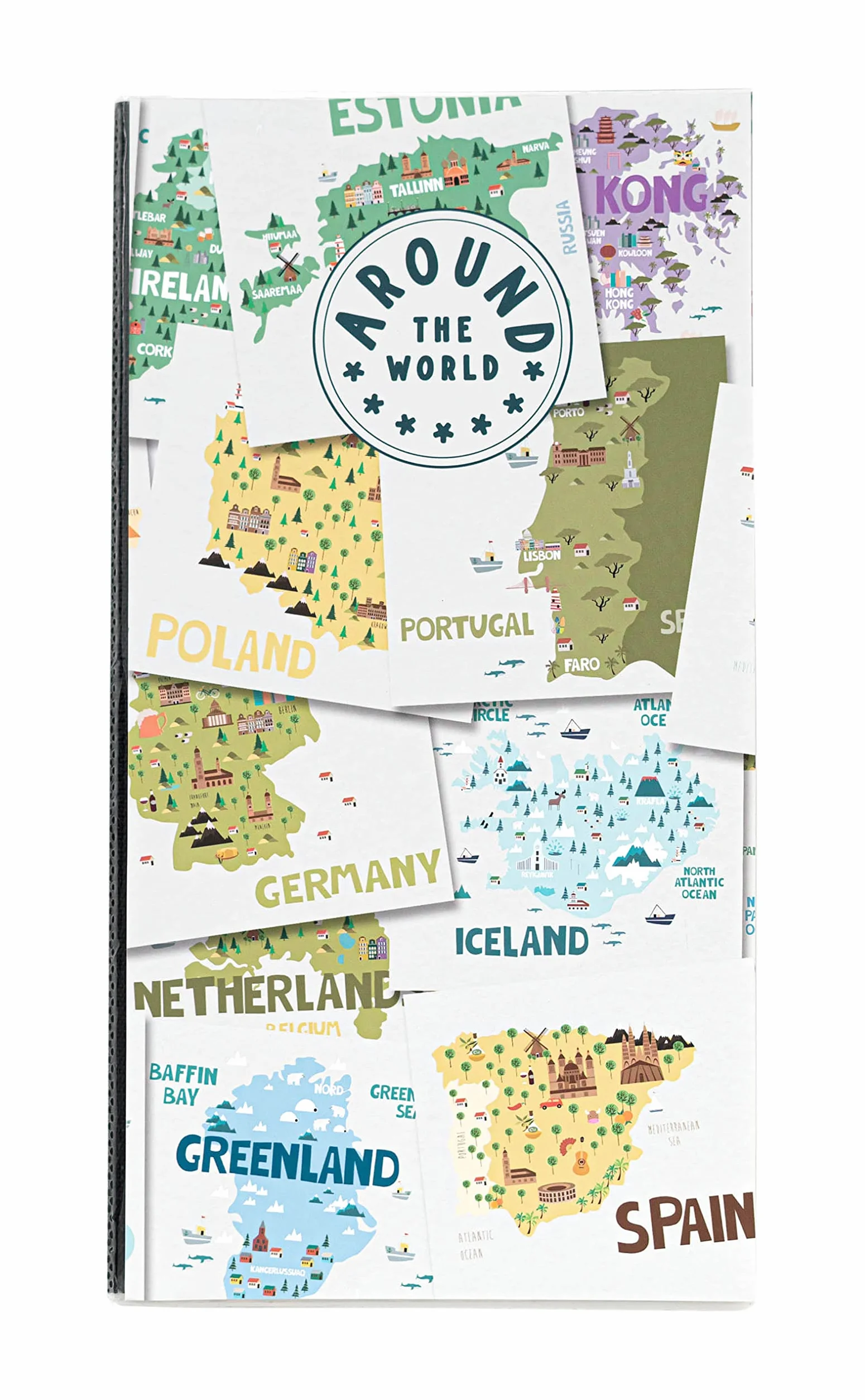 Grupo Erik Album Fotografico 10x15 cm Around the World - Album Foto con 96 Tasche, 3 per Pagina, Copertina Flessibile