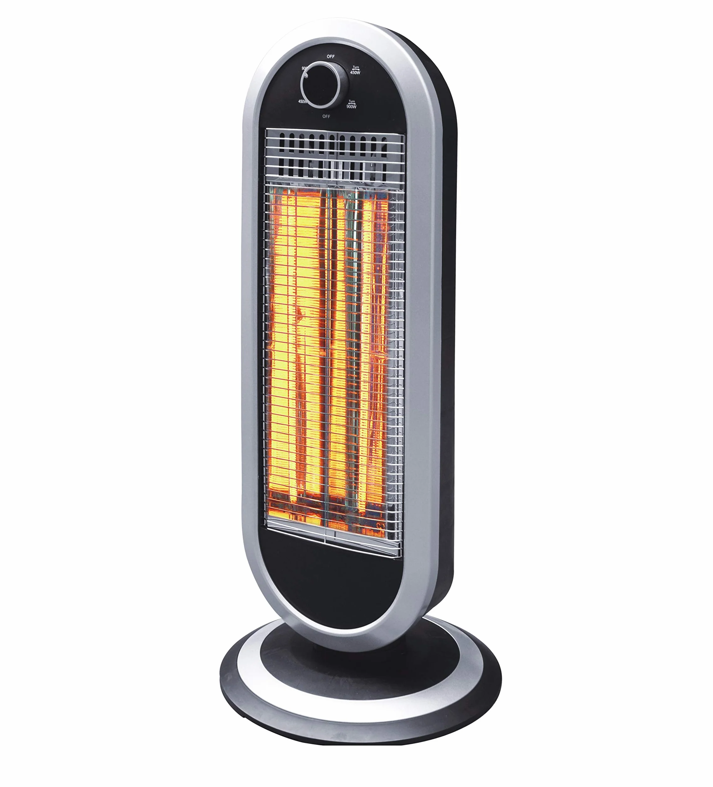 DCG STUFA CARBONIO 900W 2LIV.POT.2ELEM. OSCILLANTE BK