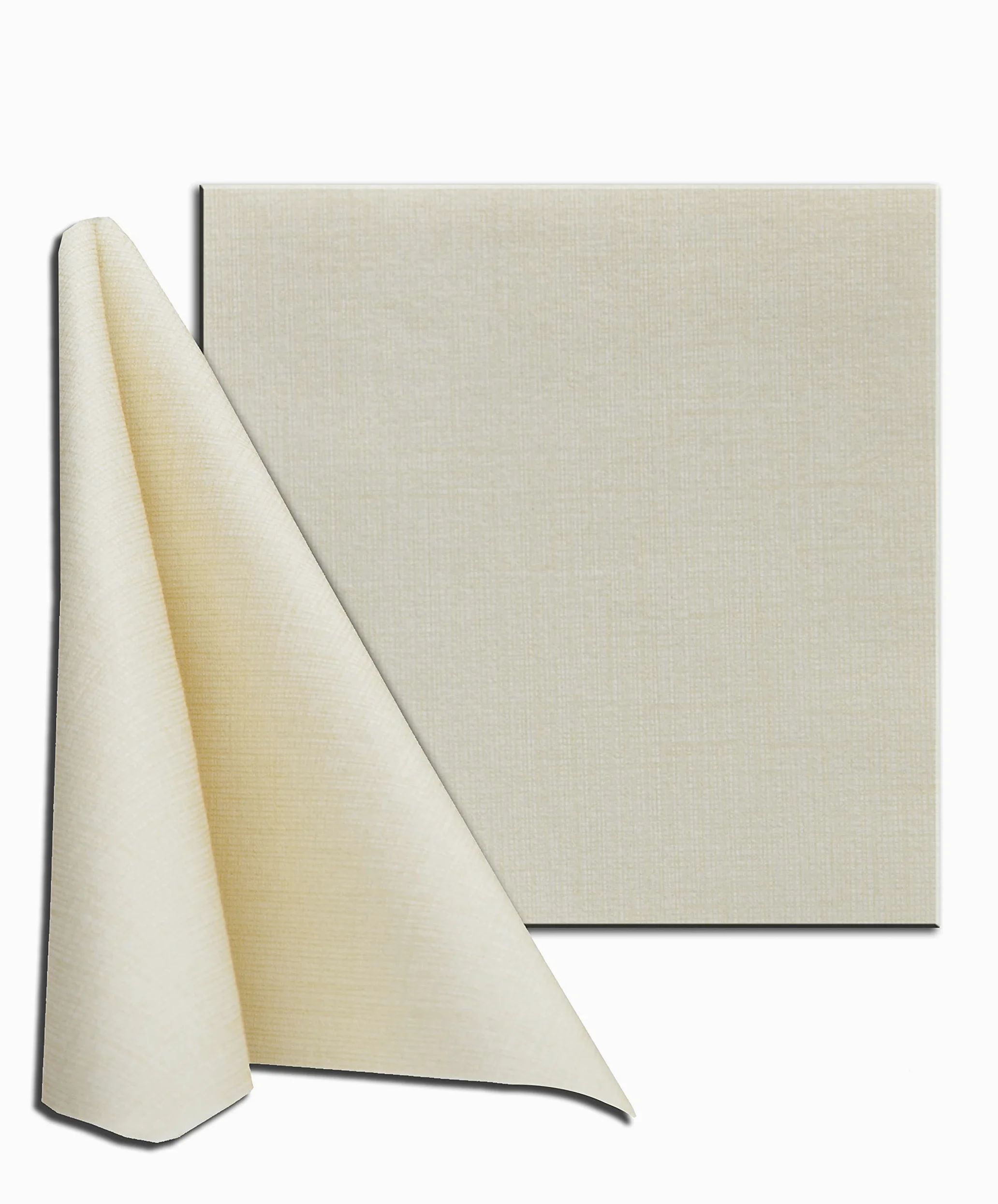 Tovaglioli Monouso Easy in TNT simile al tessuto, Made in Italy trama tipo lino, resistenti e assorbenti - 30x40cm 800 pz, Champagne
