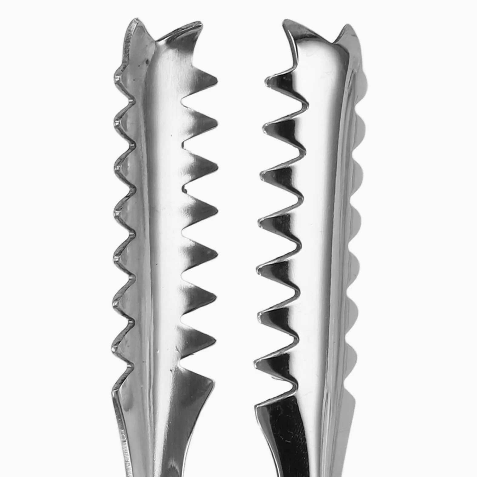 10 pezzi di pinze per ghiaccio in acciaio inox, pinze per alimenti da, griglia, barbecue e bar, pinze multiuso resistenti alla ruggine con presa salda, pinze in metallo faci (22,8 cm)
