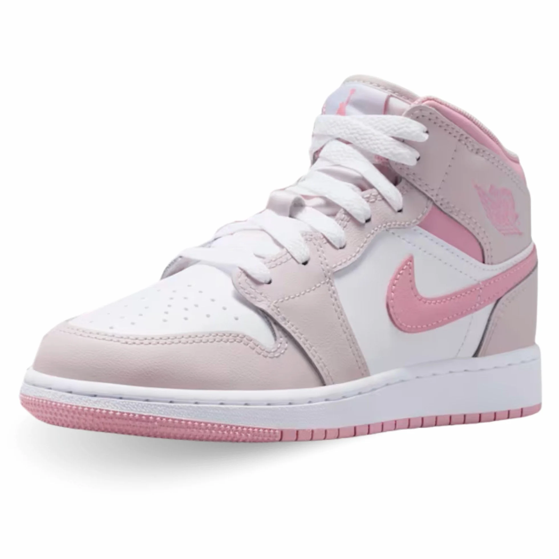 NIKE Air Jordan 1 Mid (GS) Rosa Scarpe Ragazzi